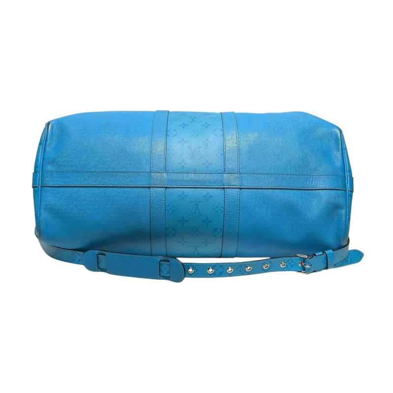 LOUIS VUITTON/Bag/Monogram/BLU/BLUE LAGOON TAIGARAMA KEEPALL
