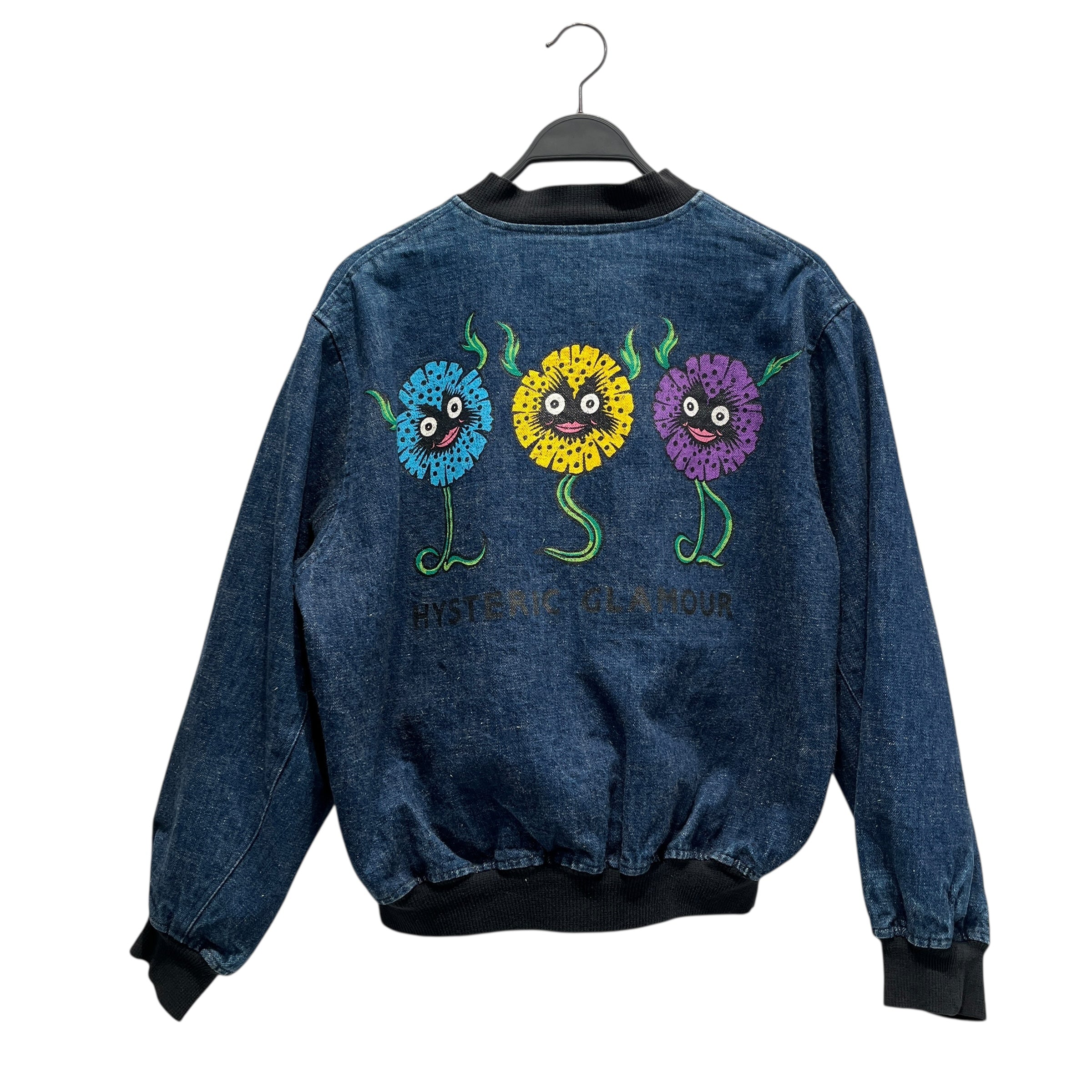 HYSTERIC GLAMOUR/Denim Jkt/M/L/Denim/IDG/Graphic/90S FLOWER GRAPHIC view 2
