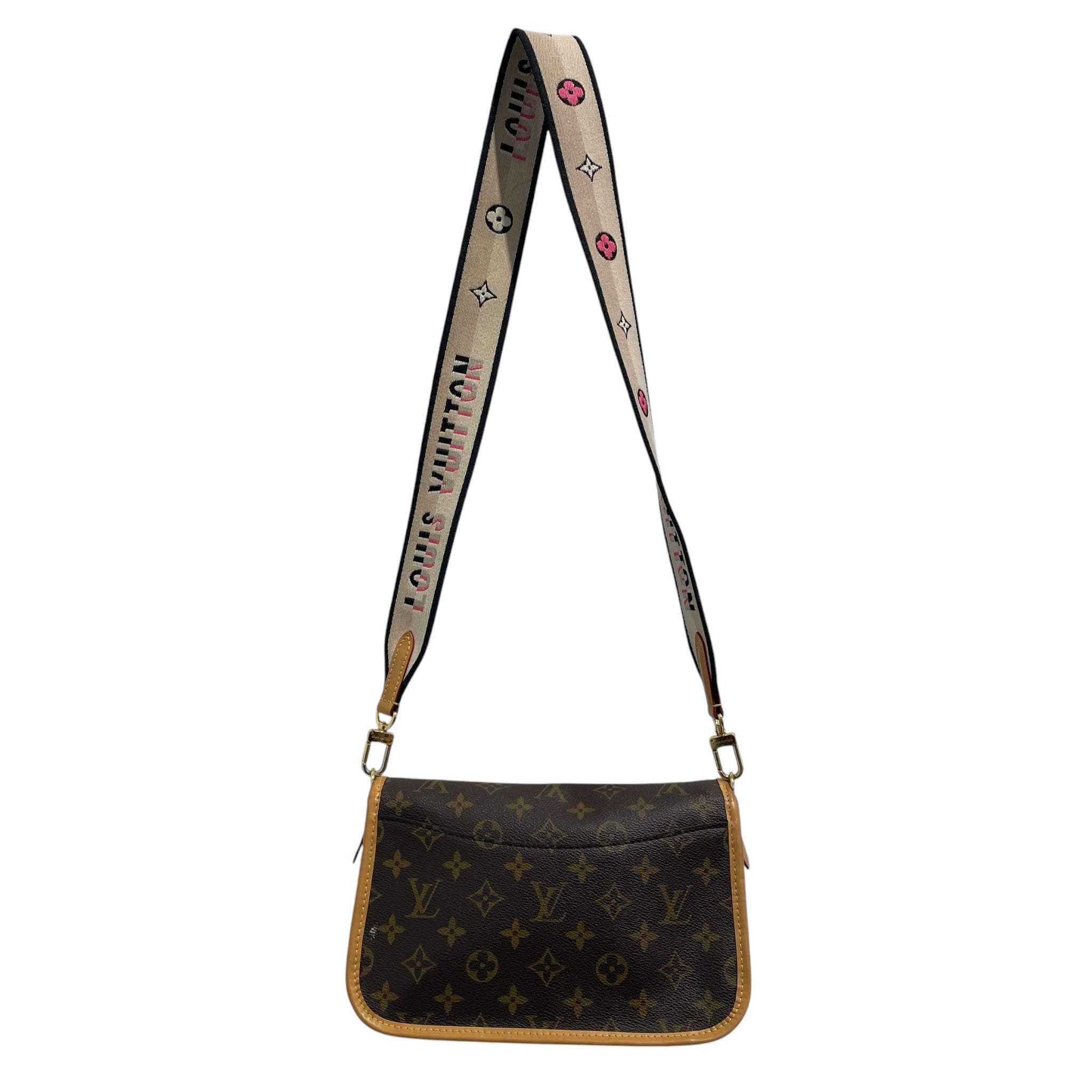 LOUIS VUITTON/Cross Body Bag/Monogram/Leather/BRW/Diane Monogram Shoulder view 2