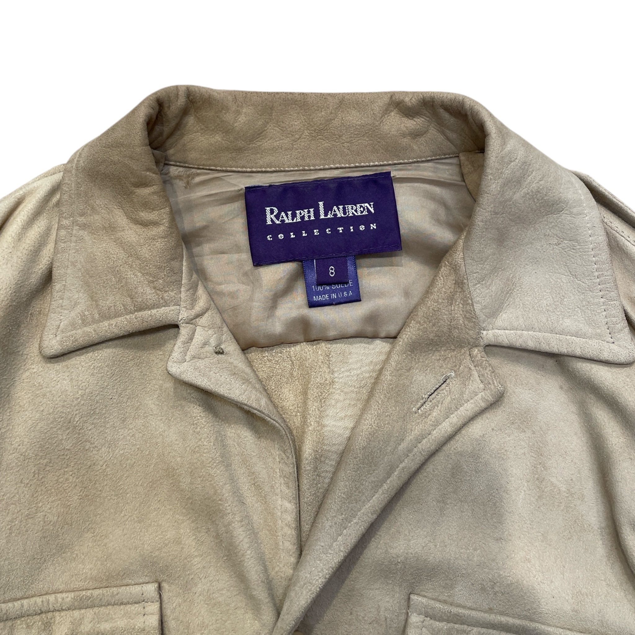 RALPH LAUREN PURPLE LABEL/Jacket/8/Suede/BEG/ralph lauren purple label view 3