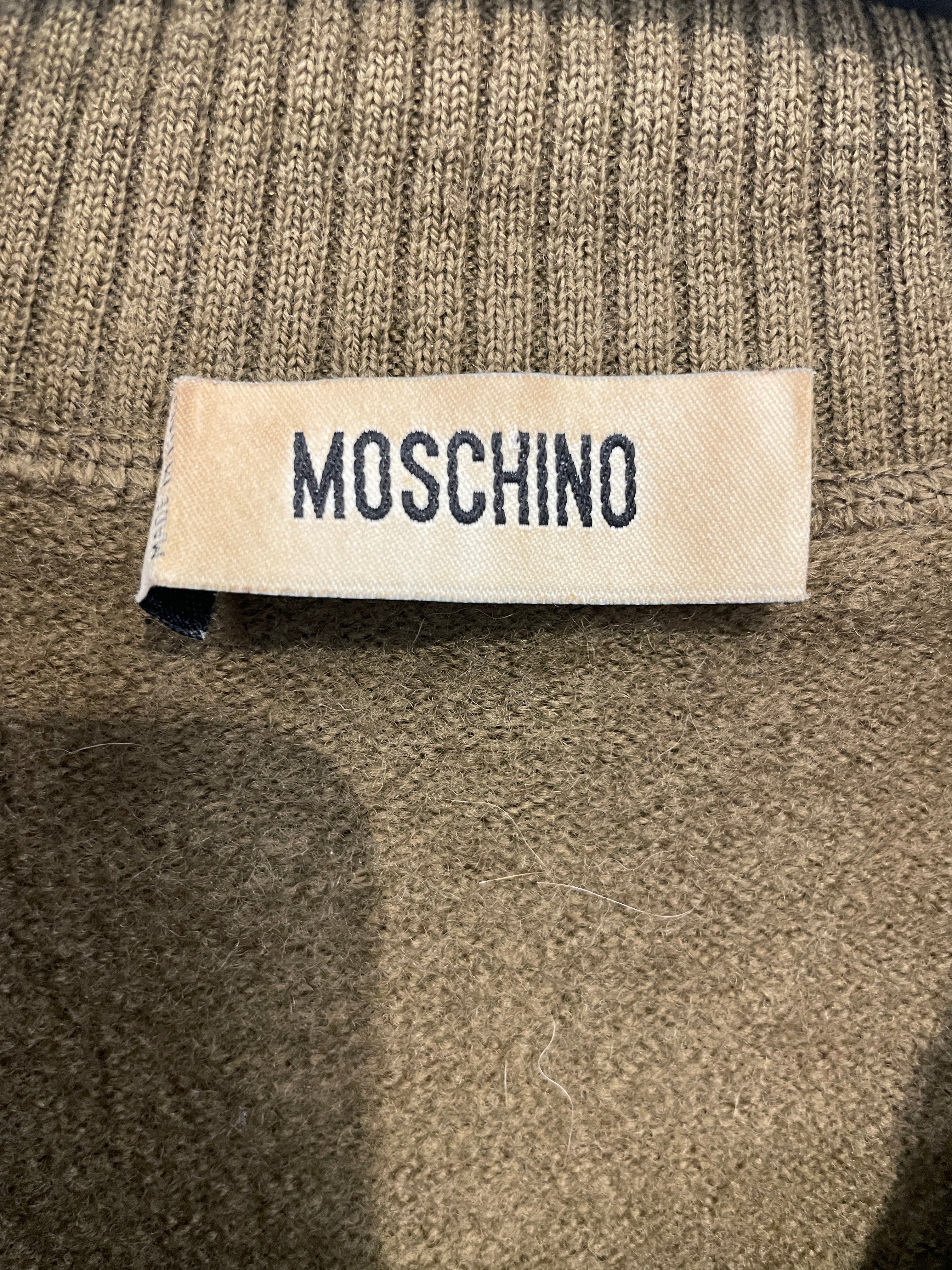 MOSCHINO/Blouse/S/Wool/GRN/PEPLUM CUT FLOWER DETAIL view 3