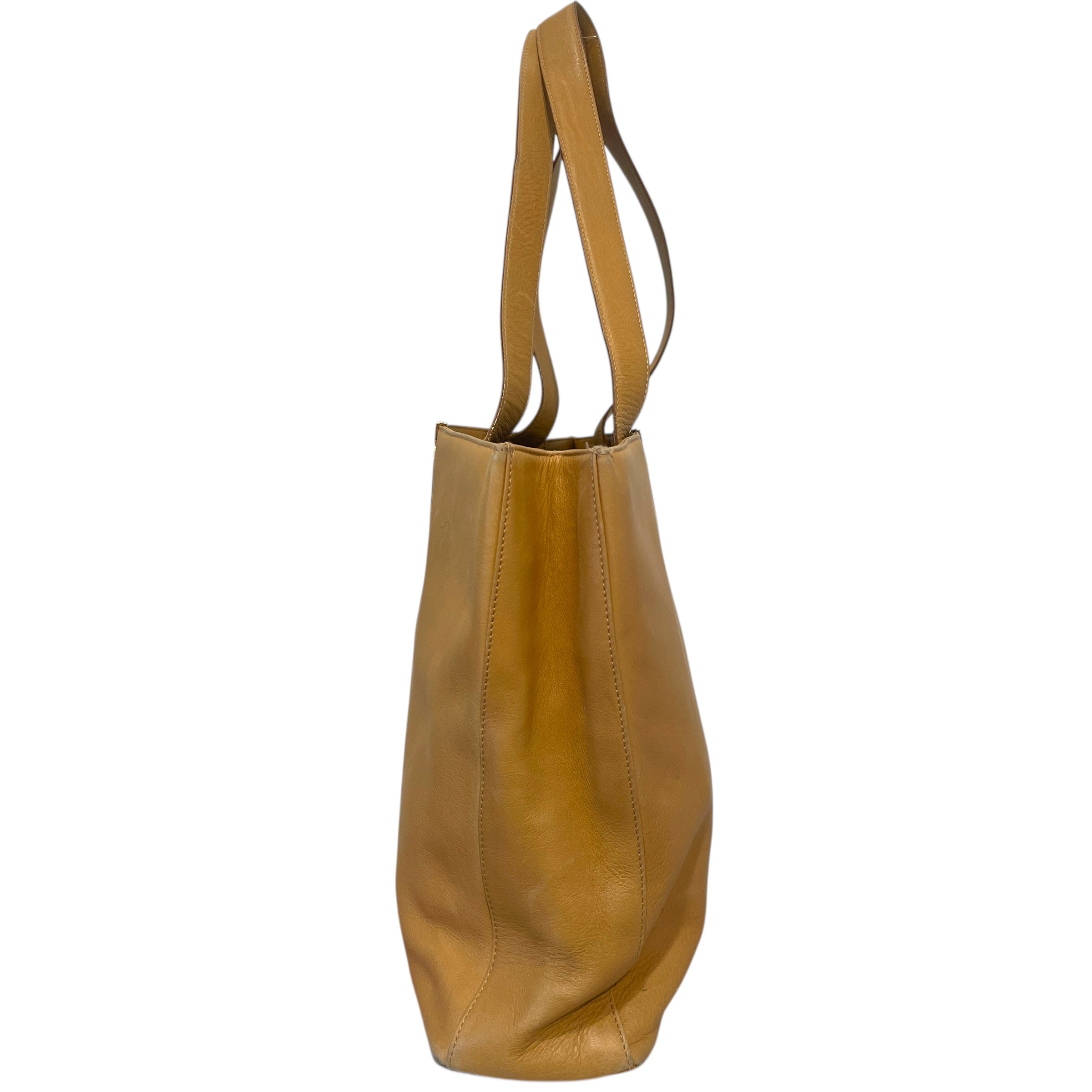 Salvatore Ferragamo/Hand Bag/Leather/BEG/Vintage Ferragamo Leather Tote view 3