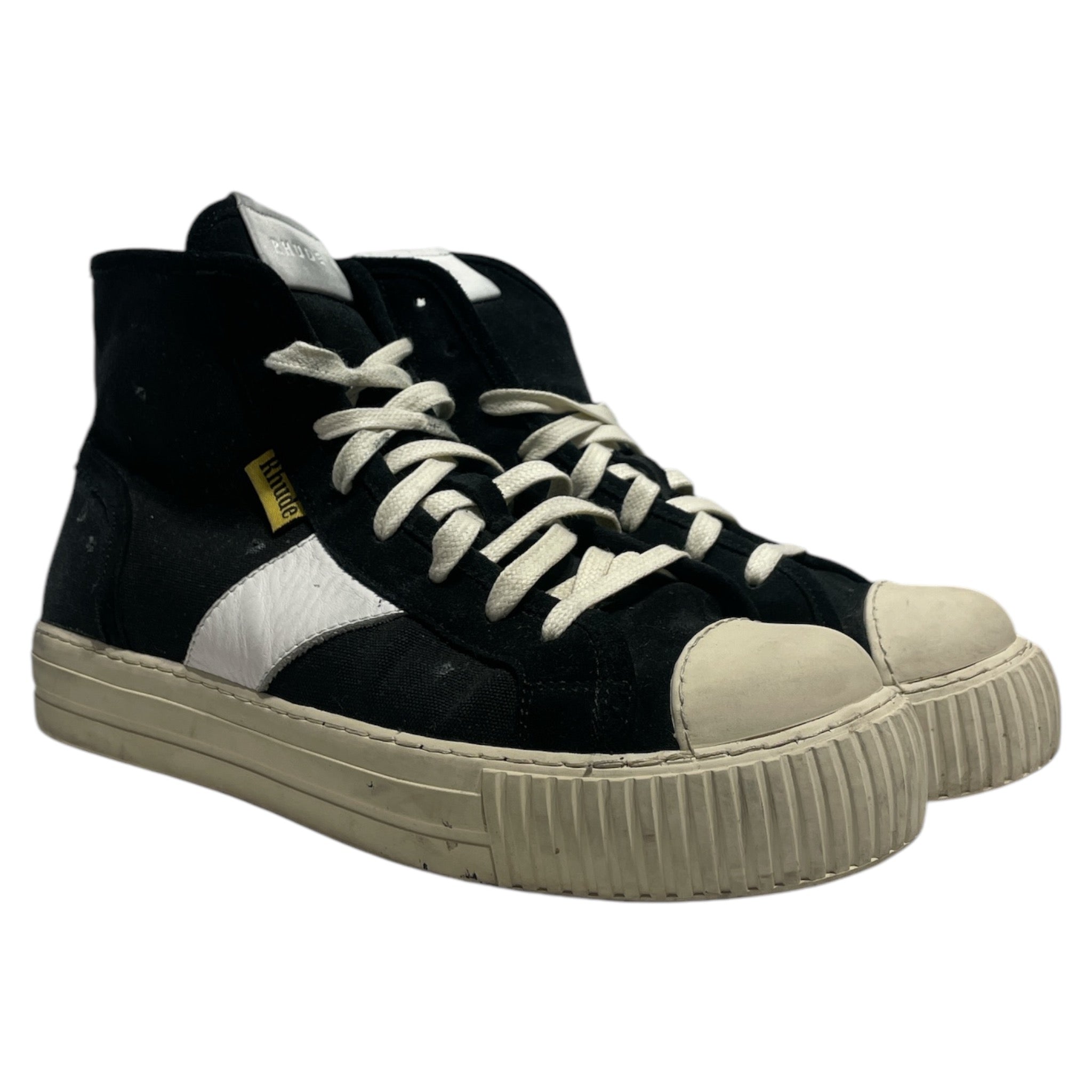 RHUDE/Hi-Sneakers/US 10/Cotton/BLK/RHUDE ESSENTAIL SNEAKERS view 1