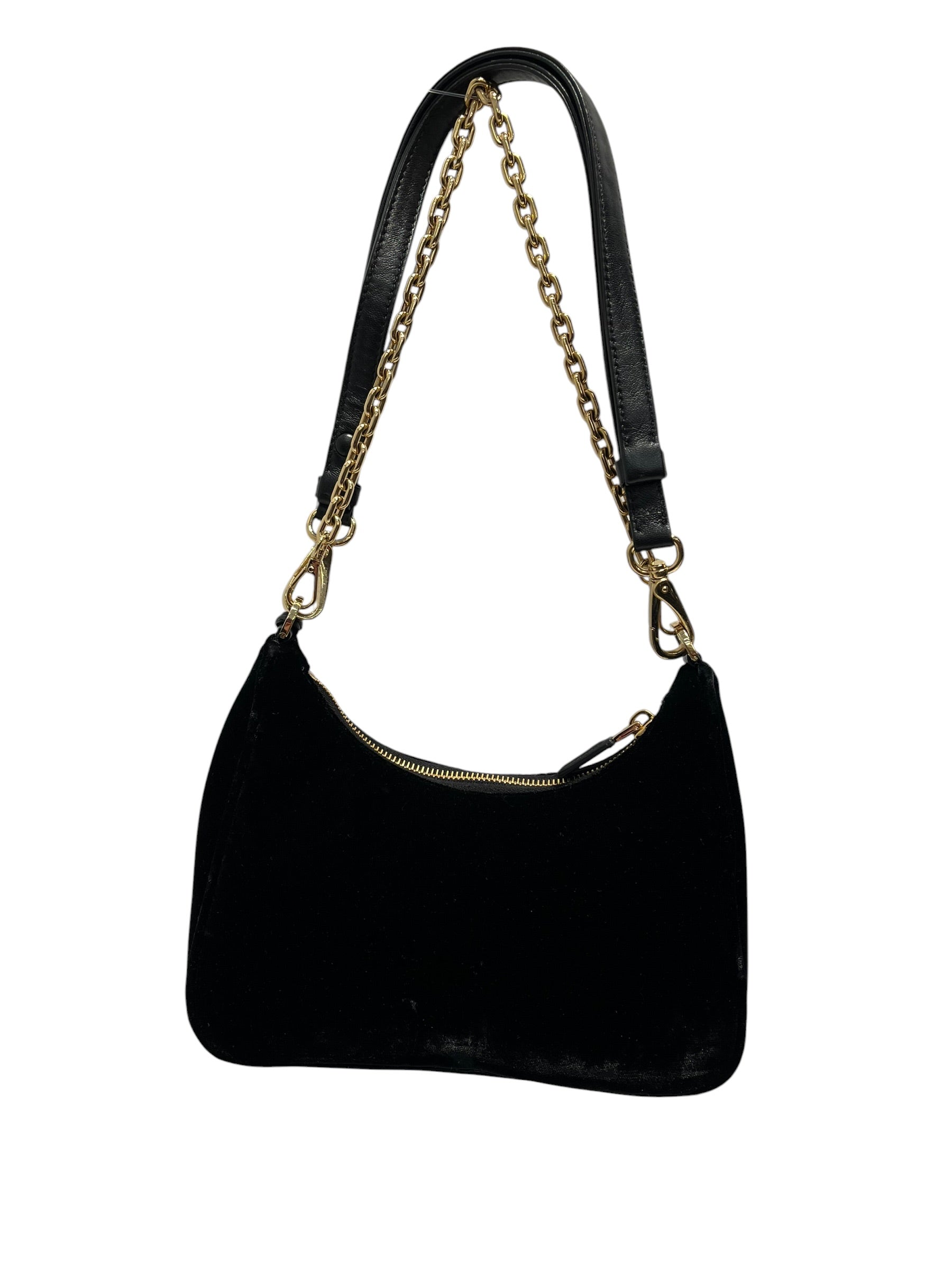 PRADA/Hand Bag/BLK/VELVET MINI BAG view 2