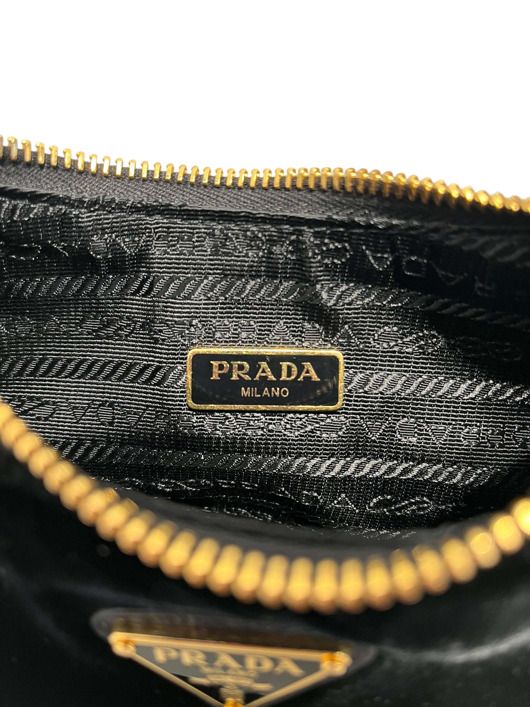 PRADA/Hand Bag/BLK/VELVET MINI BAG view 5