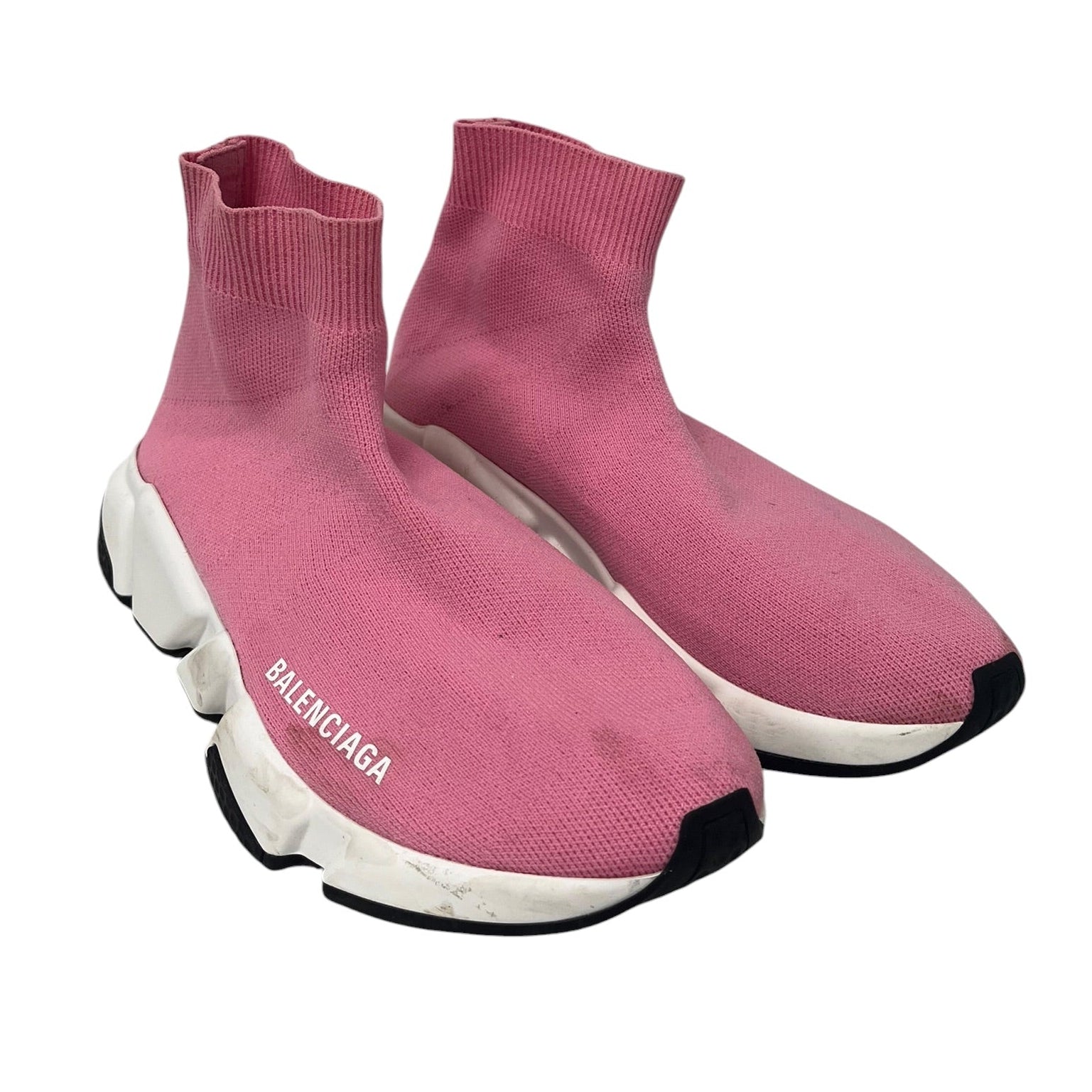 BALENCIAGA/Hi-Sneakers/US 7/Cotton/PNK/SOCK RUNNER view 1