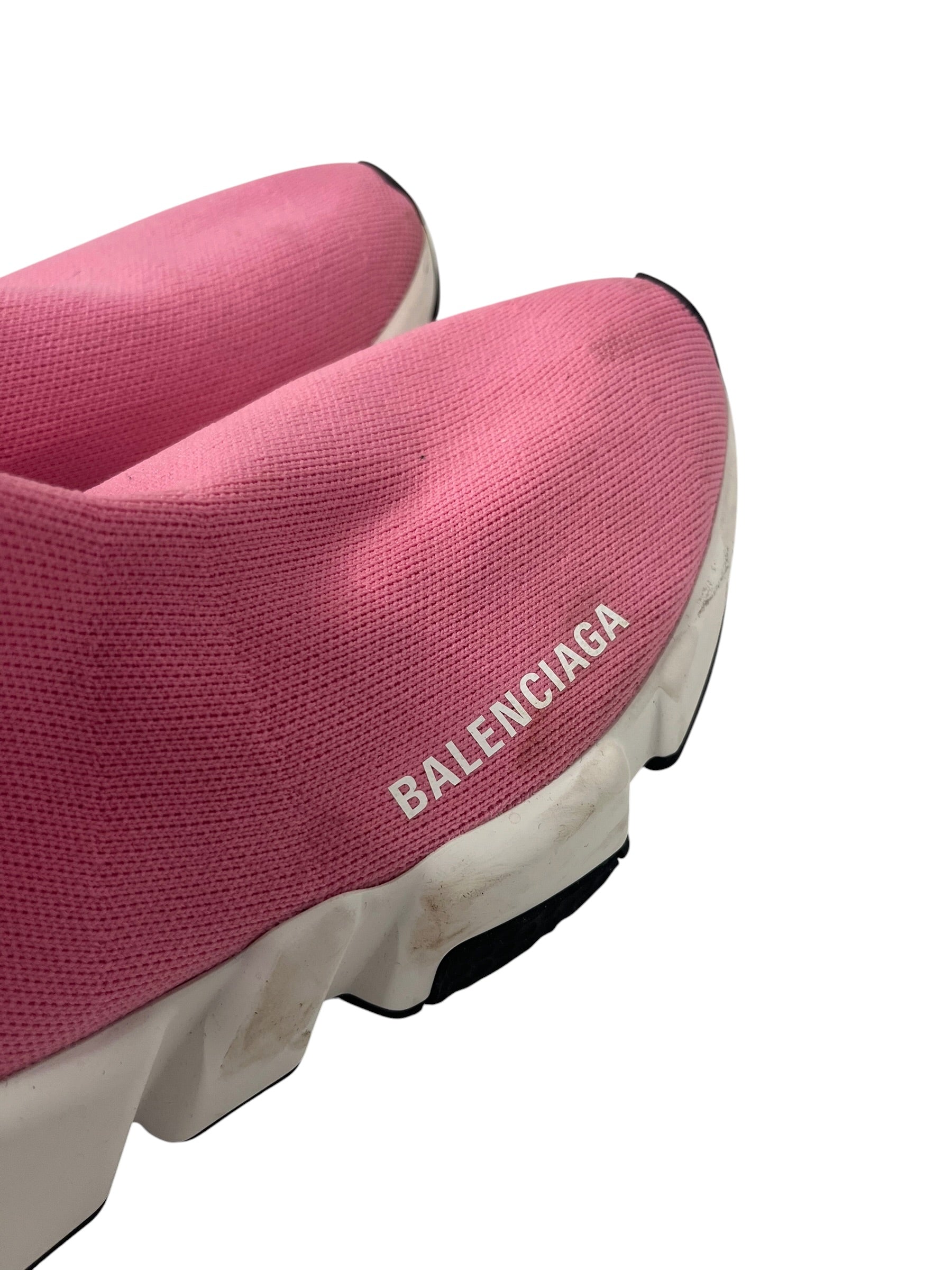 BALENCIAGA/Hi-Sneakers/US 7/Cotton/PNK/SOCK RUNNER view 4
