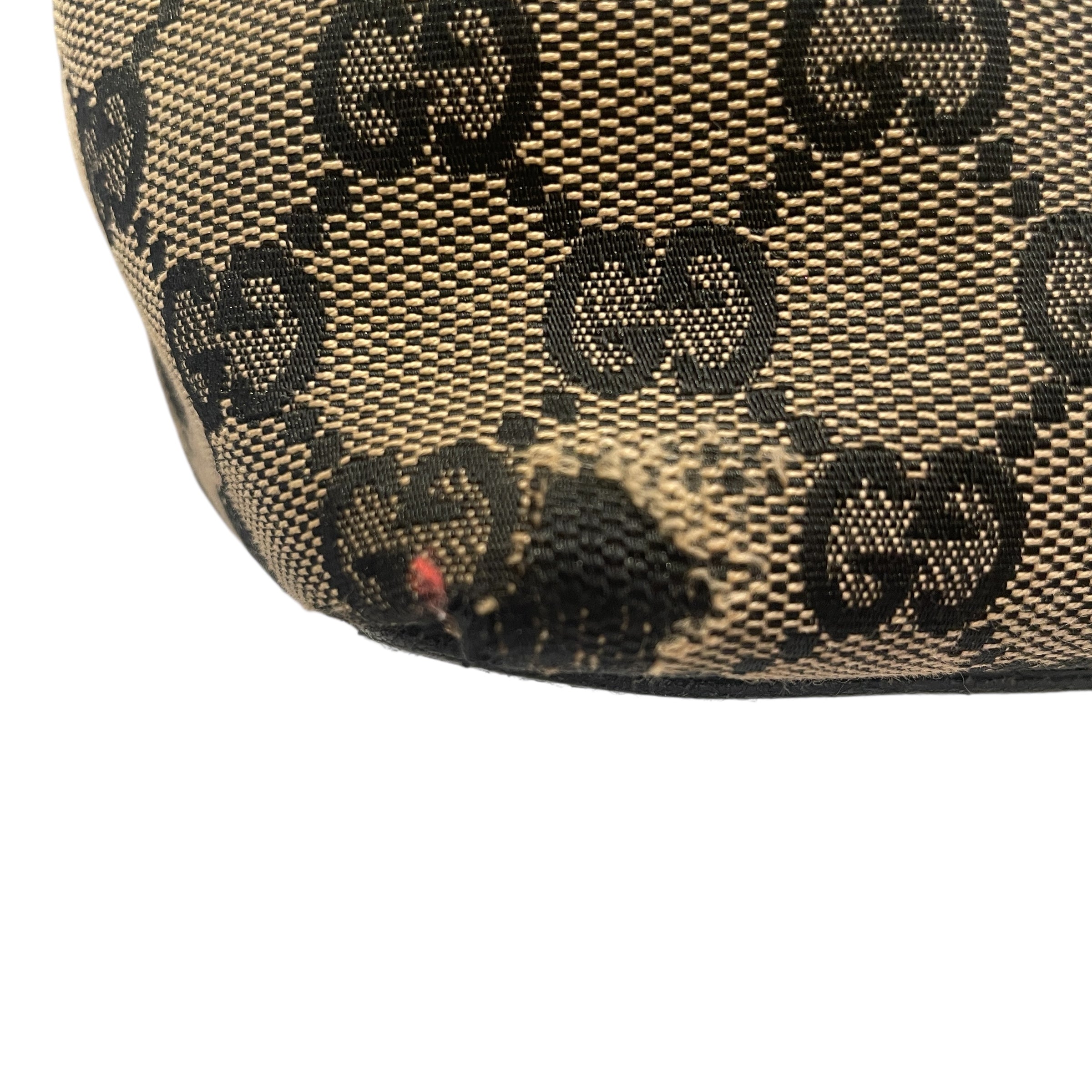GUCCI/Hand Bag/Monogram/NVY/GG Monogram Tote w lthr trim view 7