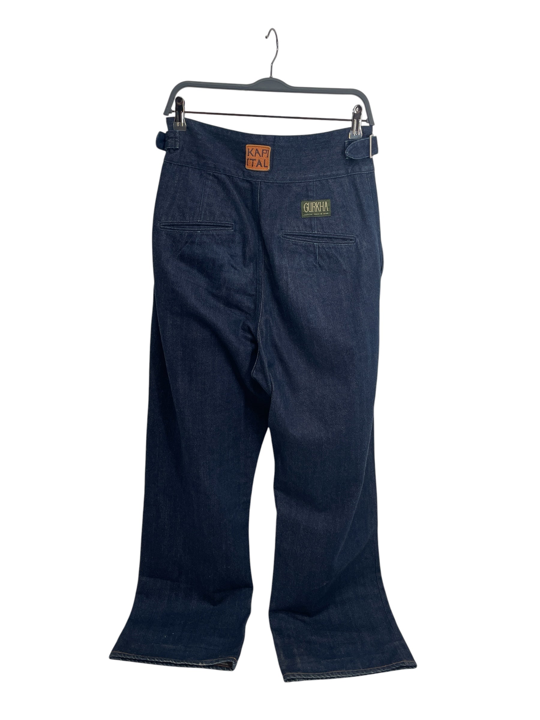 KAPITAL/Pants/1/Cotton/IDG/FNT PLEATS/SIDE WAIST ADJUSTER view 2