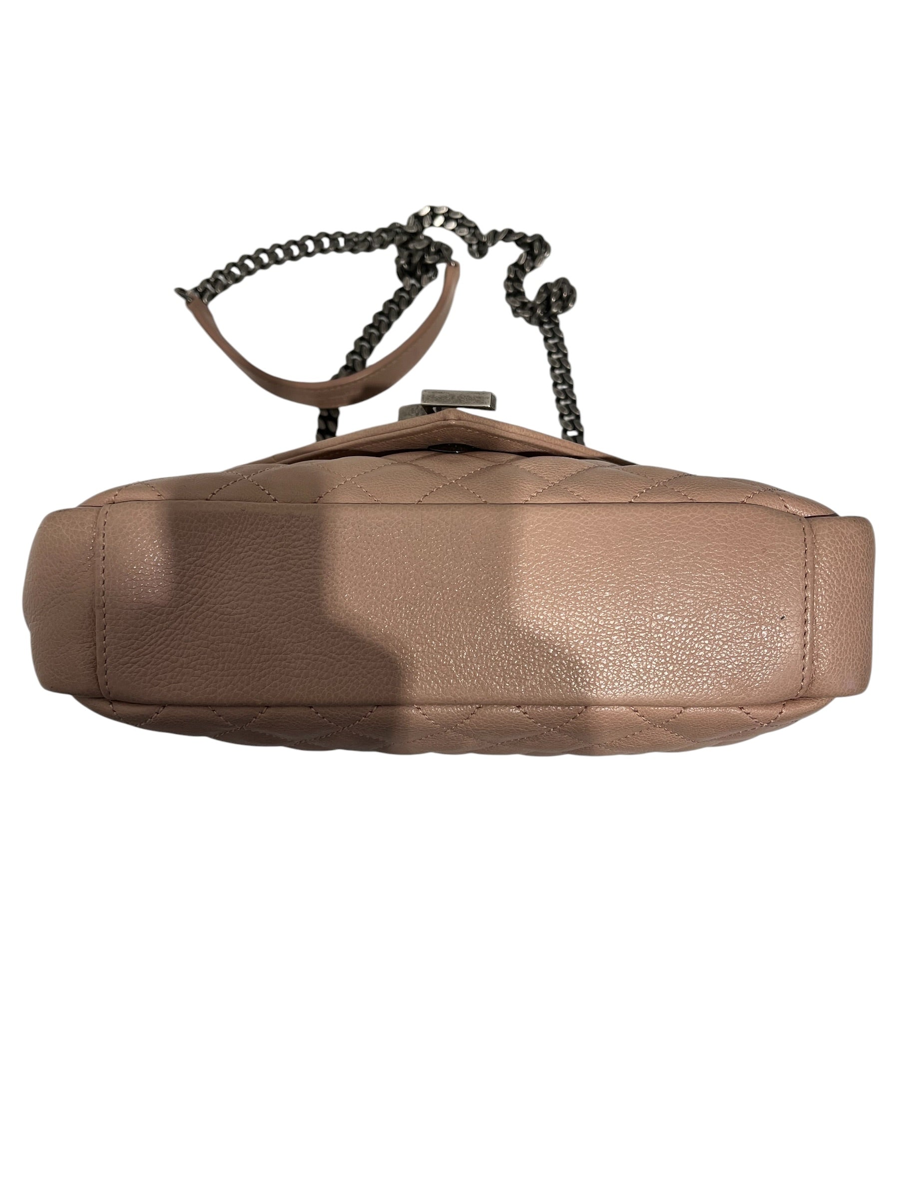 SAINT LAURENT/Cross Body Bag/Leather/PNK/QUILTED ENVELOPE view 5