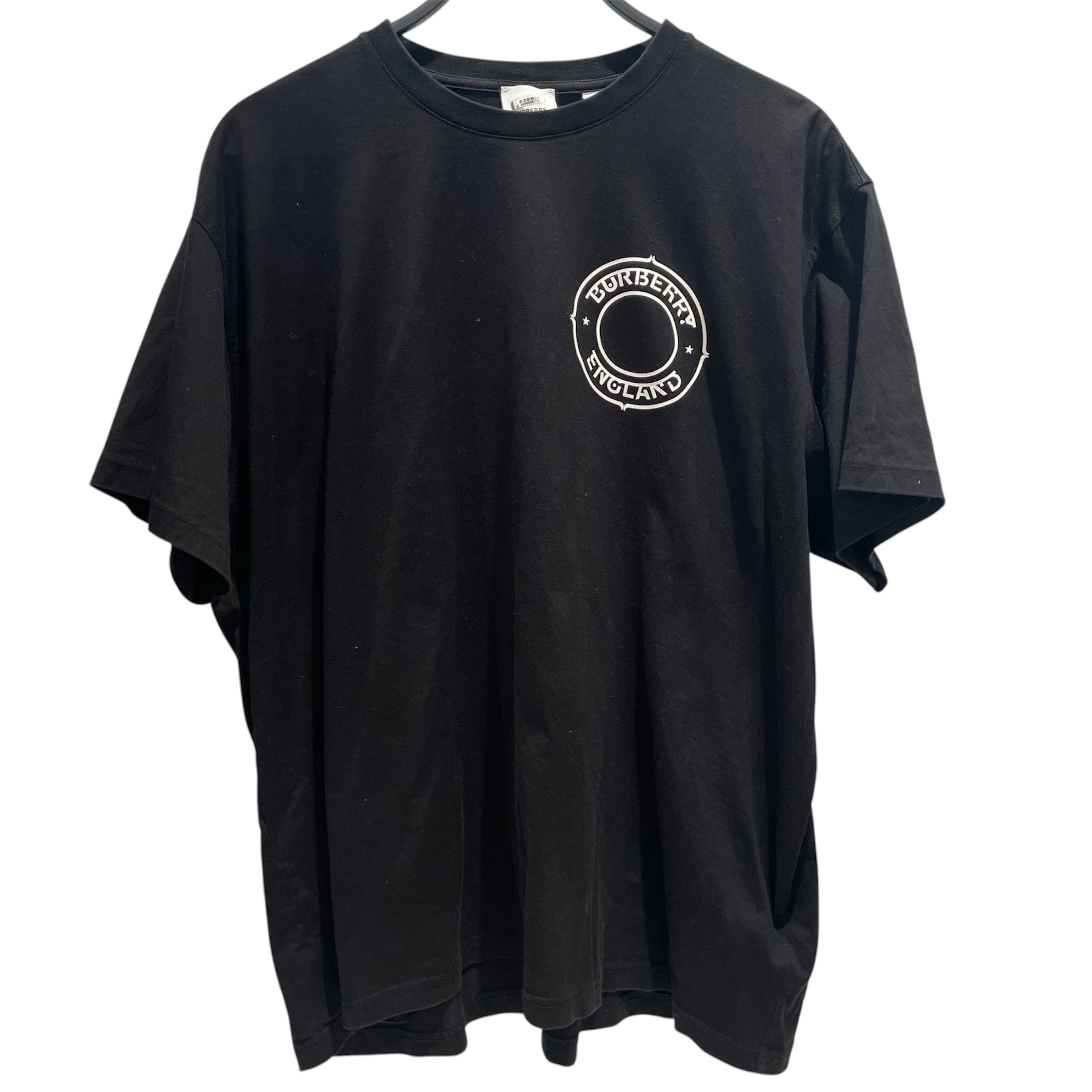 BURBERRY/T-Shirt/XL/Cotton/BLK/CIRCLE LOGO view 1