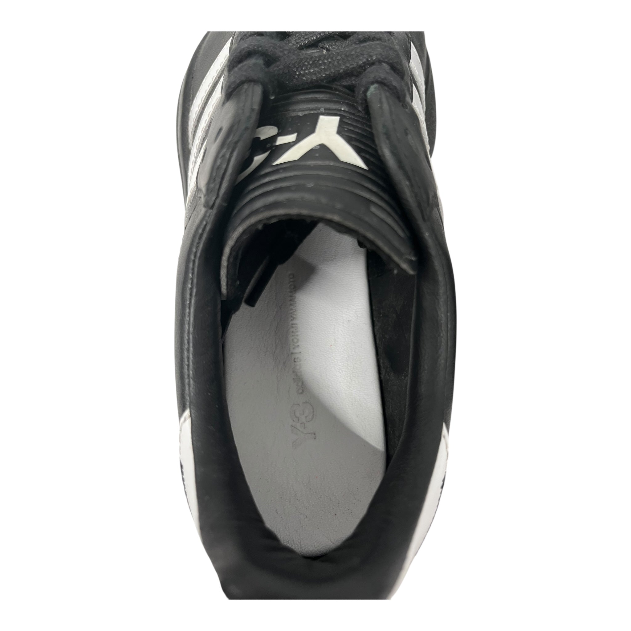 adidas/YOHJI YAMAMOTO/Low-Sneakers/US 6.5/Leather/BLK/Y-3 TANGUTSU FOOTBALL SNEAKER view 3
