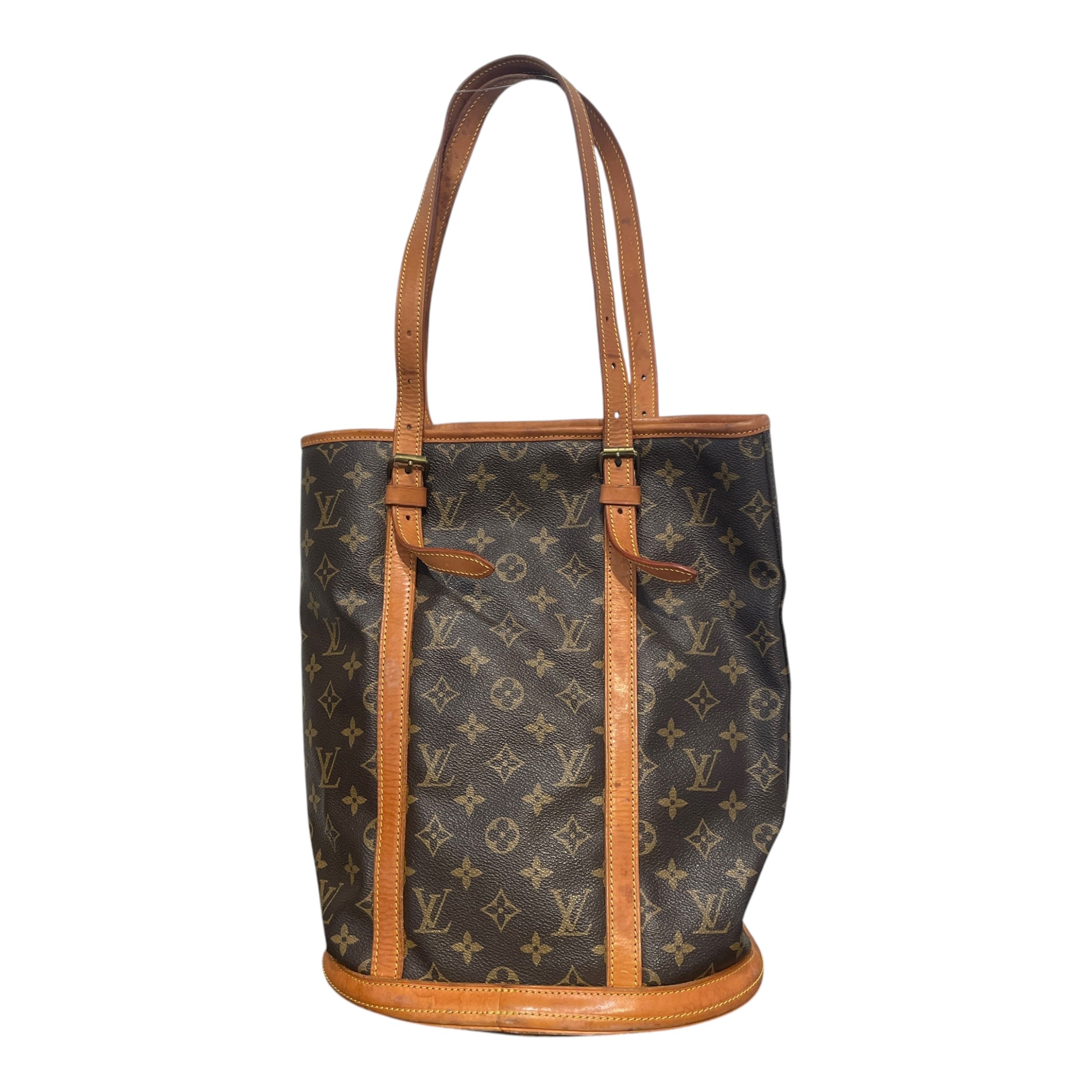 LOUIS VUITTON/Tote Bag/Monogram/Leather/BRW/Bucket GM tote bag view 1