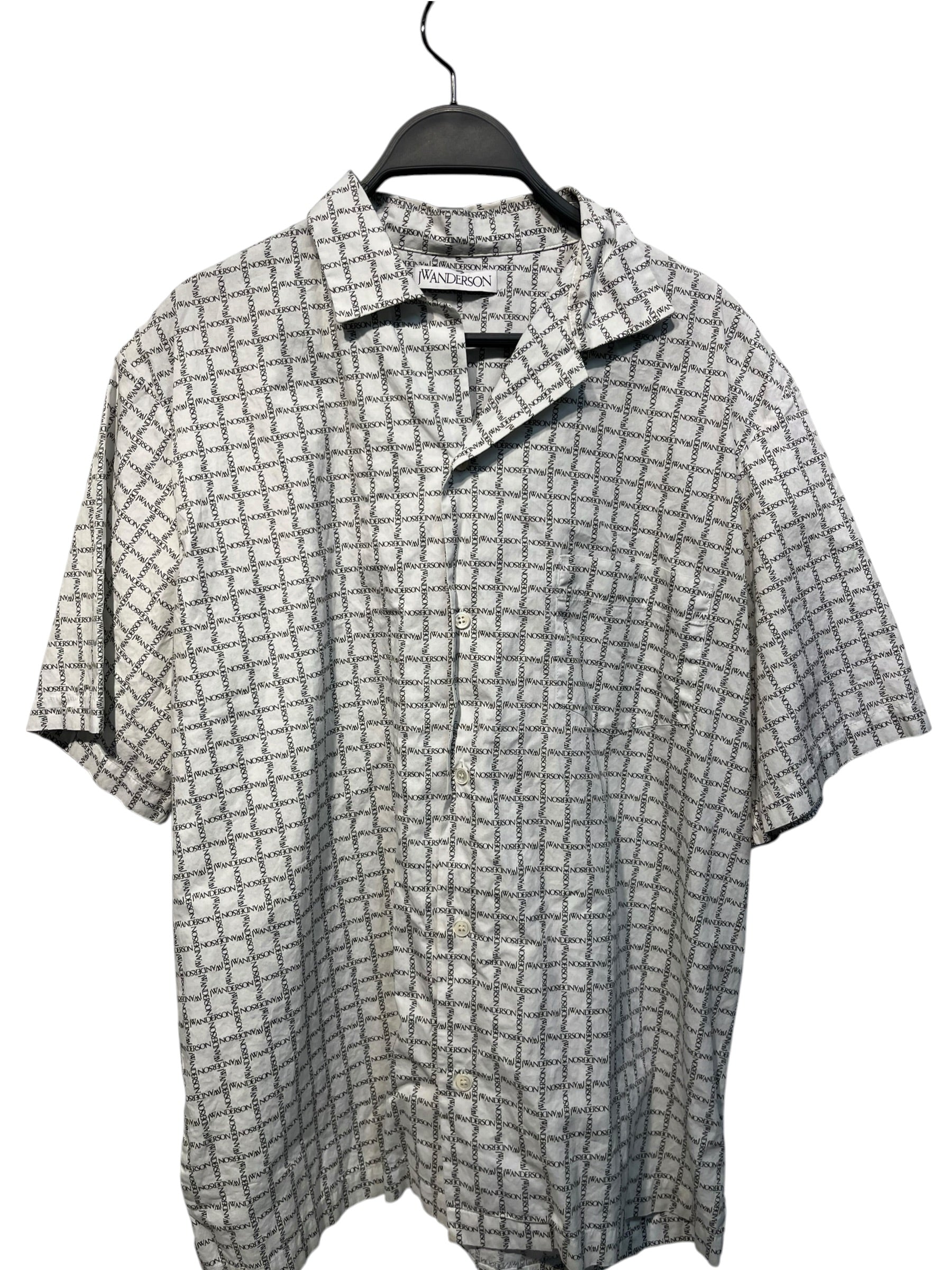 JW ANDERSON(J.W.ANDERSON)/SS Shirt/40/Cotton/WHT/All Over Print/ view 1