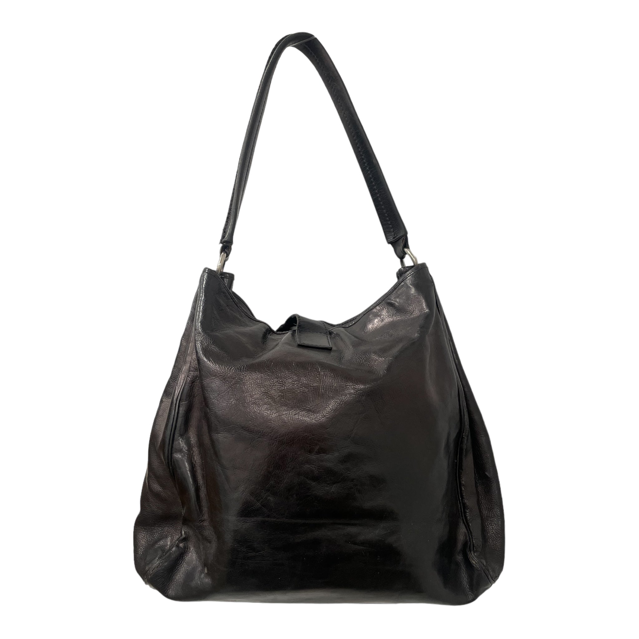YVES SAINT LAURENT rive gauche/Hand Bag/Leather/BLK/ view 2