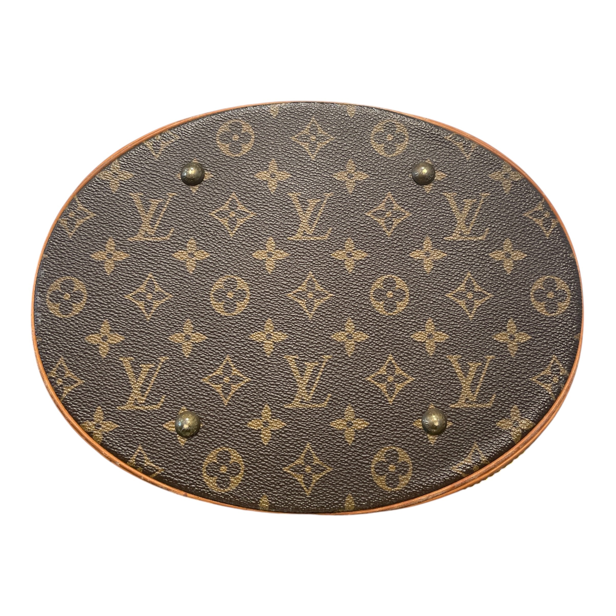 LOUIS VUITTON/Tote Bag/Monogram/Leather/BRW/Bucket GM tote bag view 7