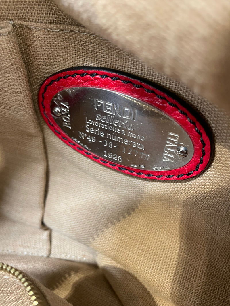 FENDI/Bag/Border/Leather/BRW/RED BOTTOM