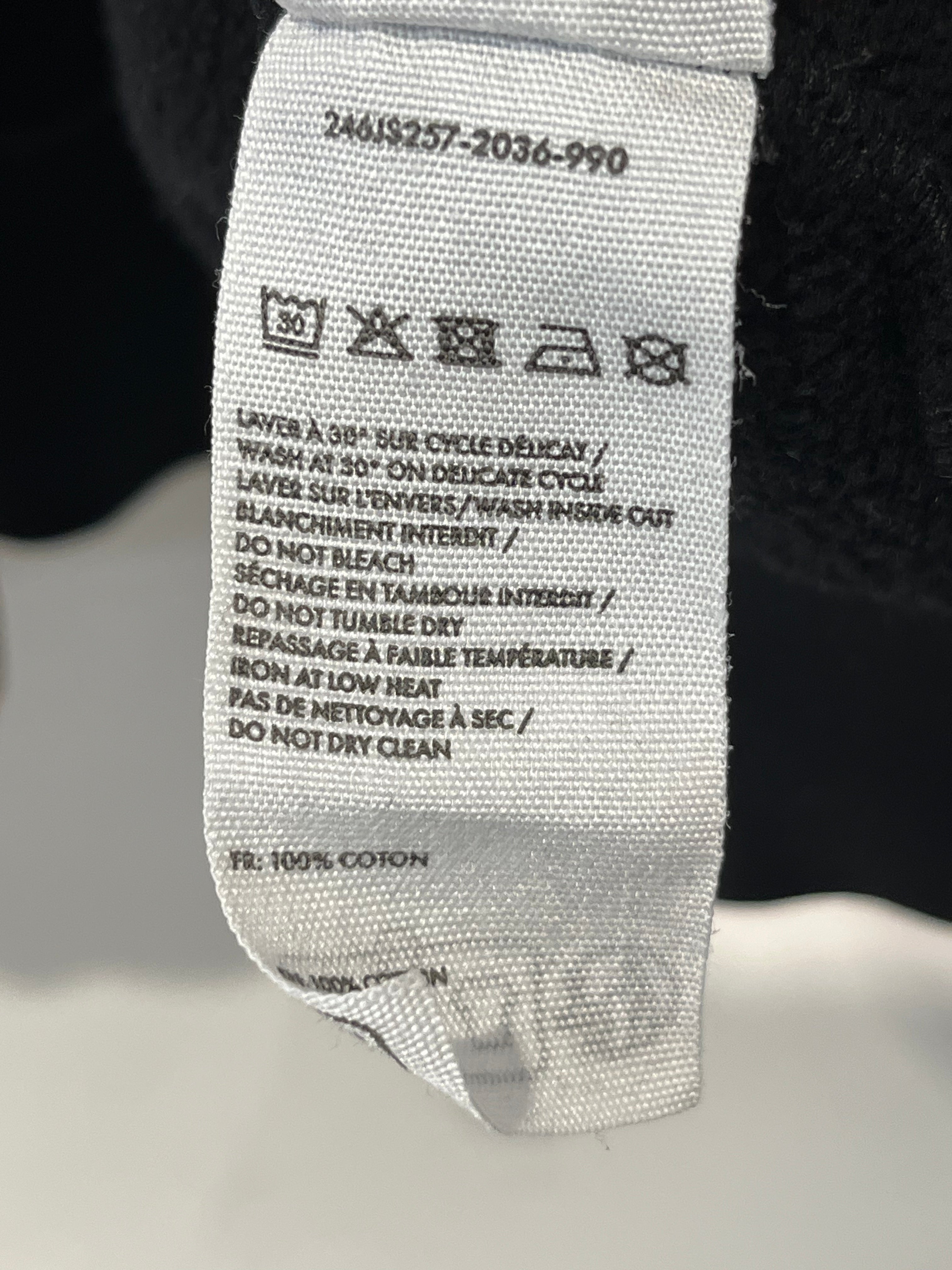 JACQUEMUS/Zip Up Hoodie/S/Cotton/BLK/CROPPED / FRONT PATCH view 4