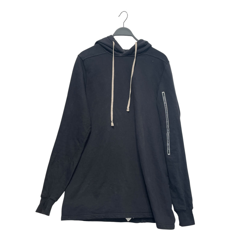 Rick Owens/Hoodie/M/Cotton/BLK/DRKSHDW Cut Out Drawstring