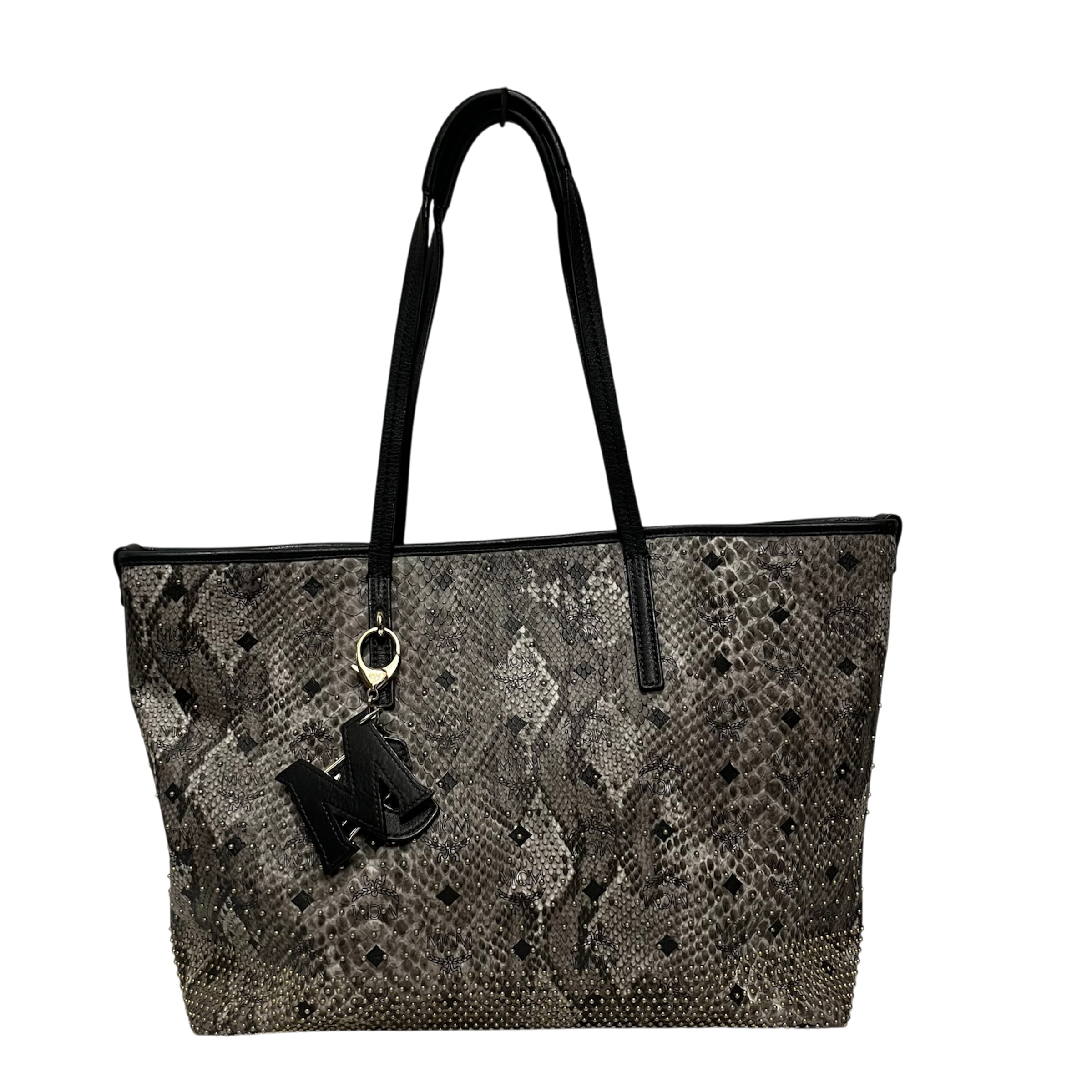 MCM/Tote Bag/SLV/snake skin tote view 1