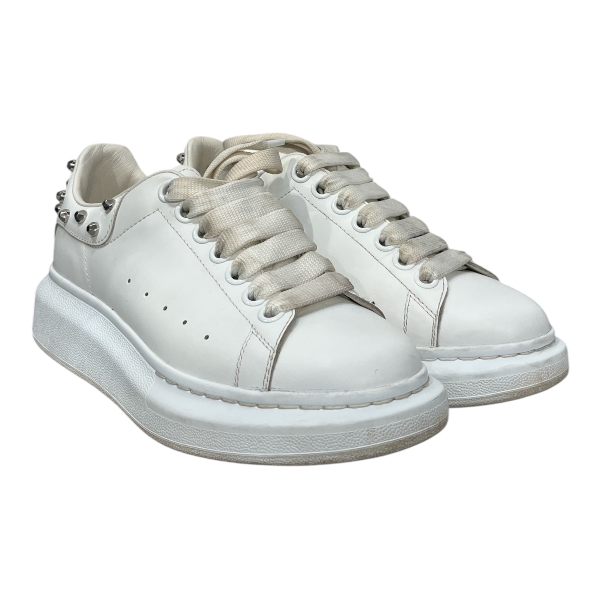 Alexander McQueen/Low-Sneakers/US 6.5/Leather/WHT/ view 1