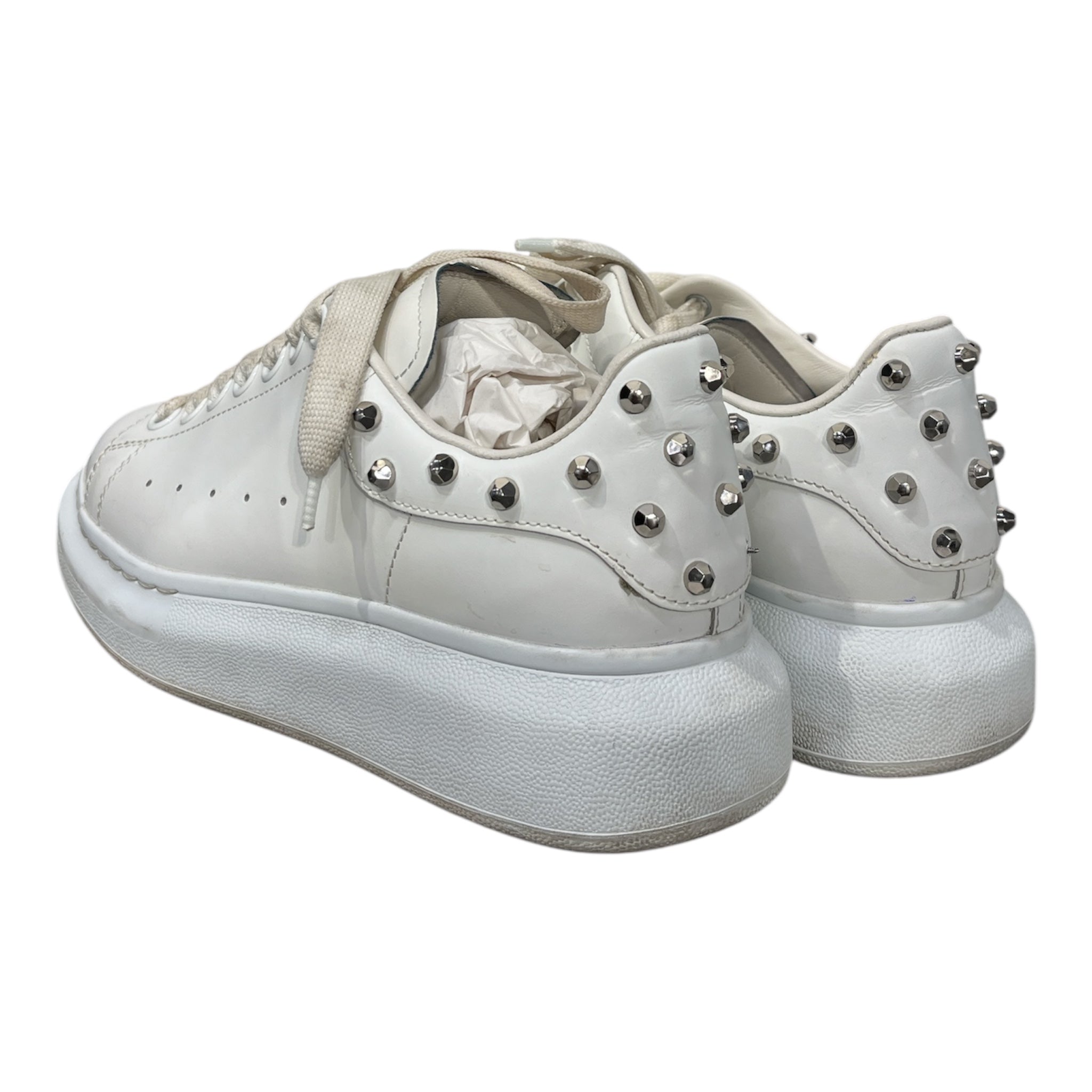 Alexander McQueen/Low-Sneakers/US 6.5/Leather/WHT/ view 2