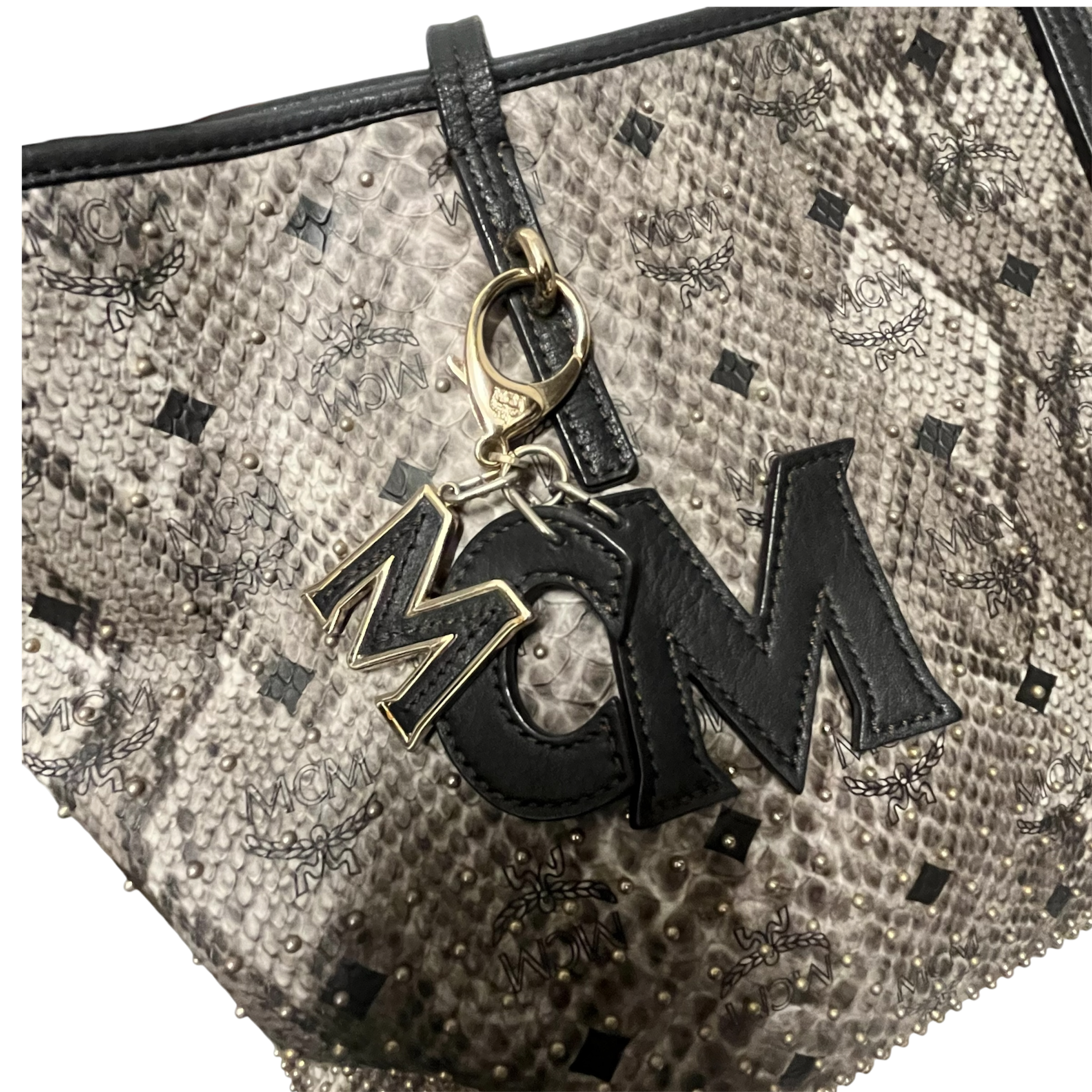 MCM/Tote Bag/SLV/snake skin tote view 5