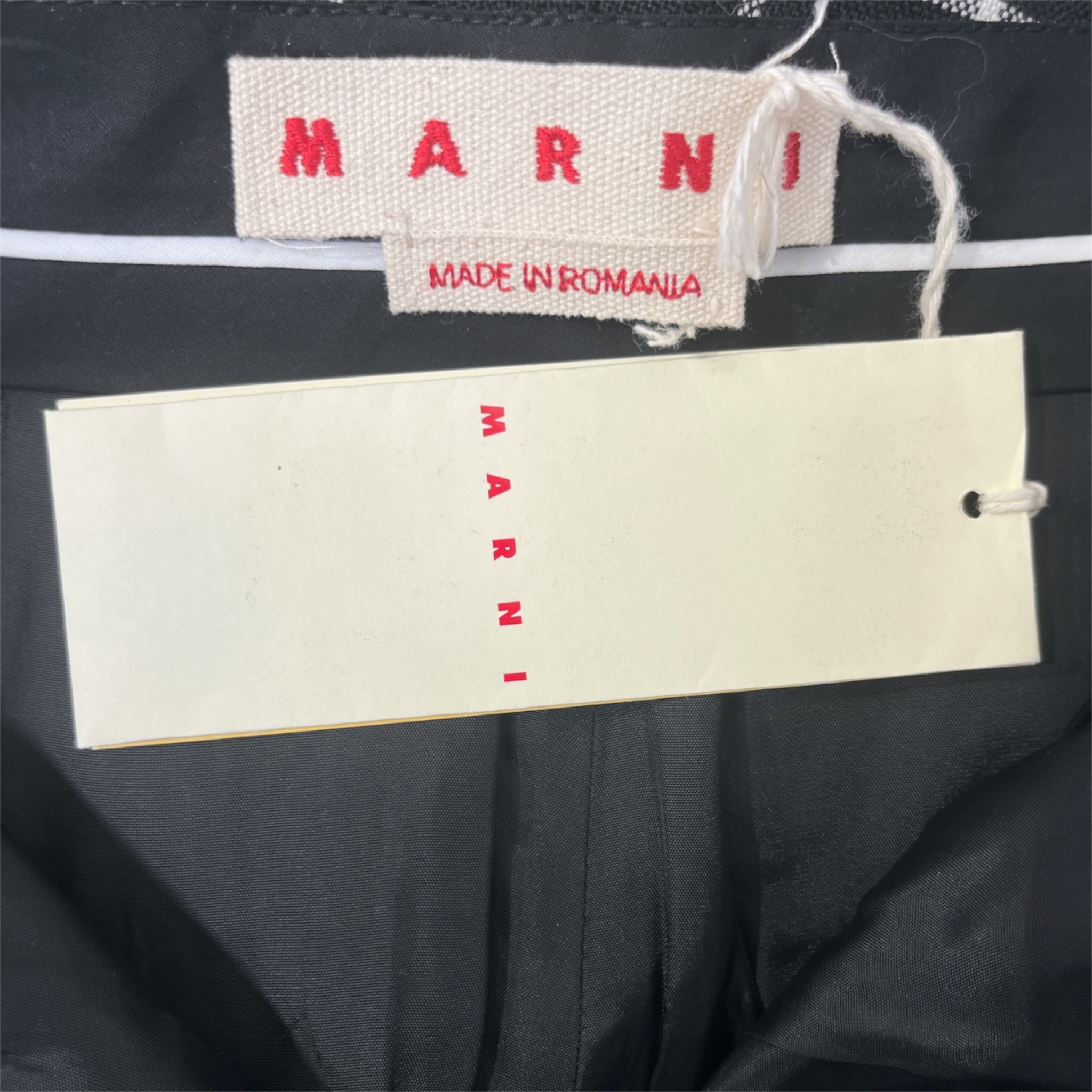 MARNI/Bottoms/36/Stripe/Wool/BLK/ view 3