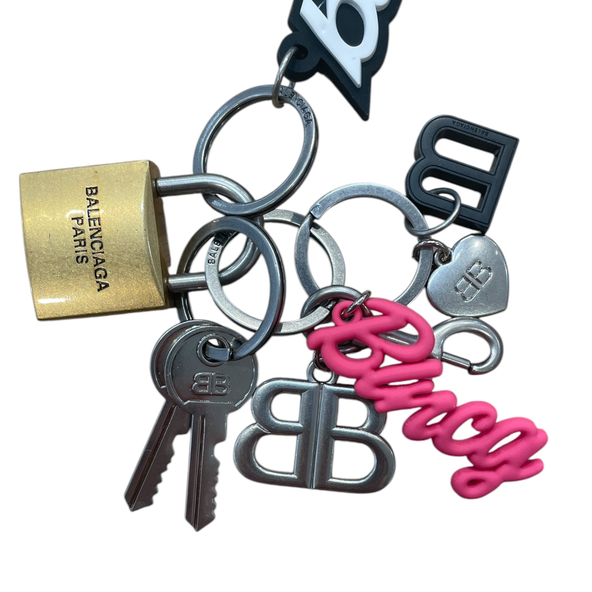 BALENCIAGA/Accessories/SLV/L's/brass keychain/bag charm view 2