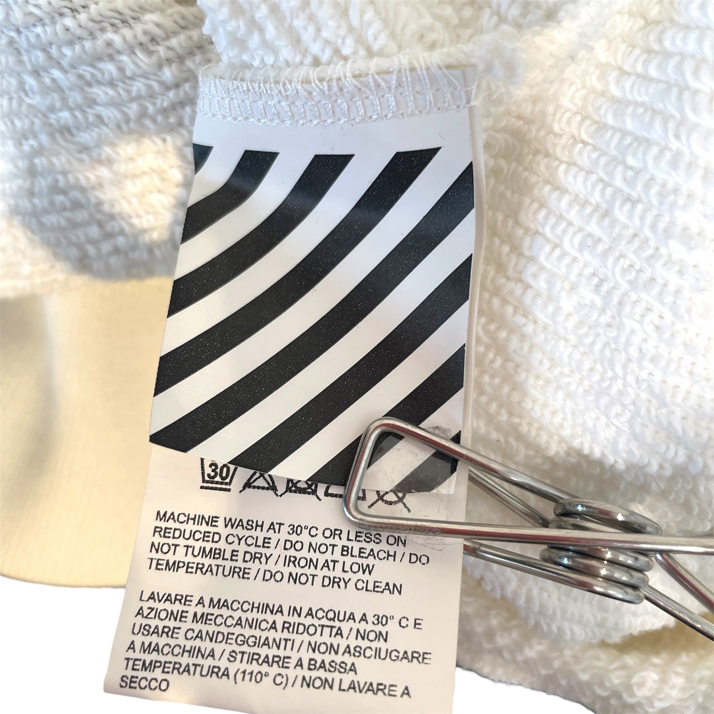 OFF-WHITE/Sweater/L/Graphic/Cotton/WHT/Pullover/F/W2017 'Dondi' 1/5 Crewneck view 6