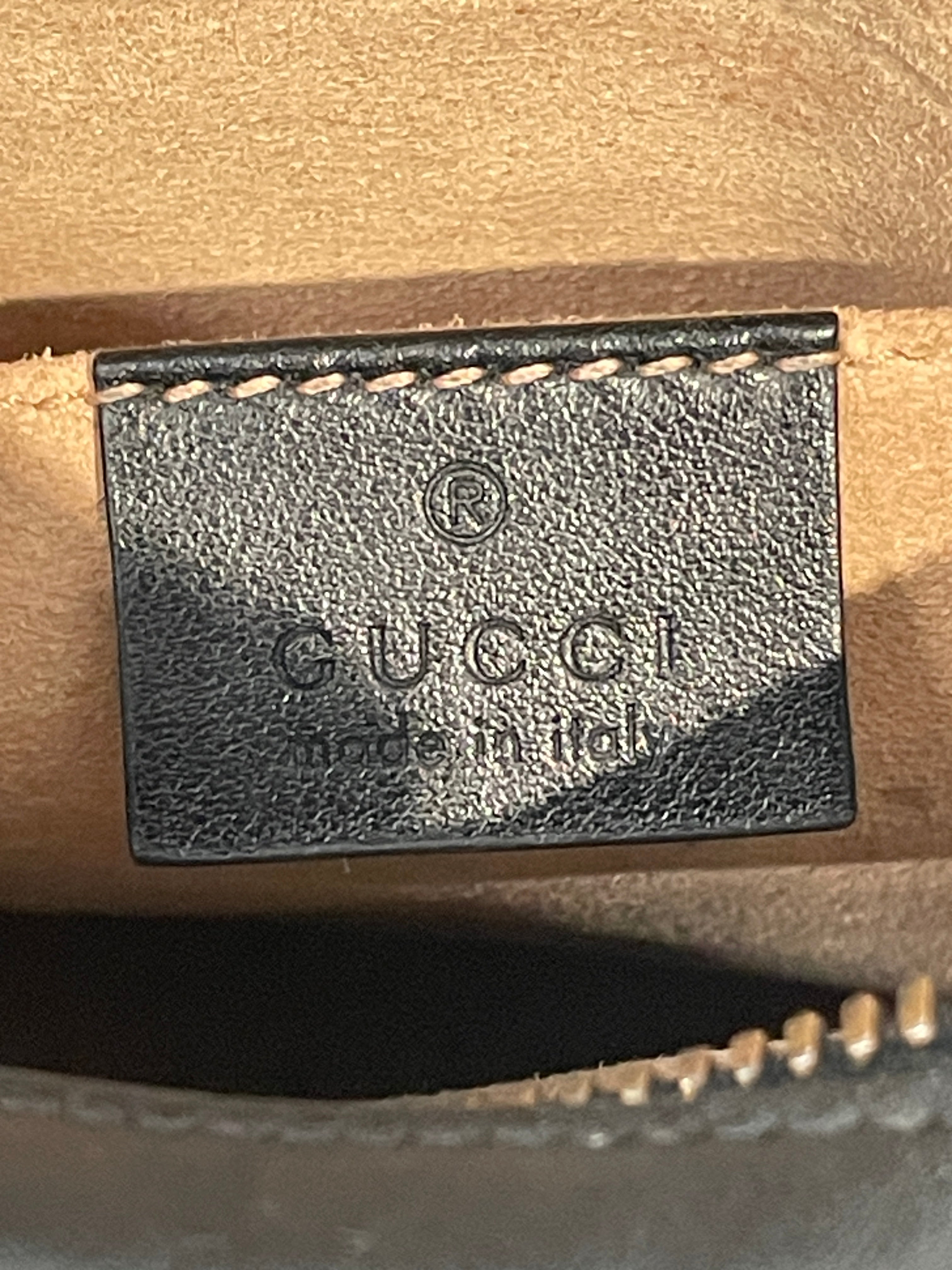 GUCCI/Cross Body Bag/Leather/BLK/GG MARMONT LEATHER view 3