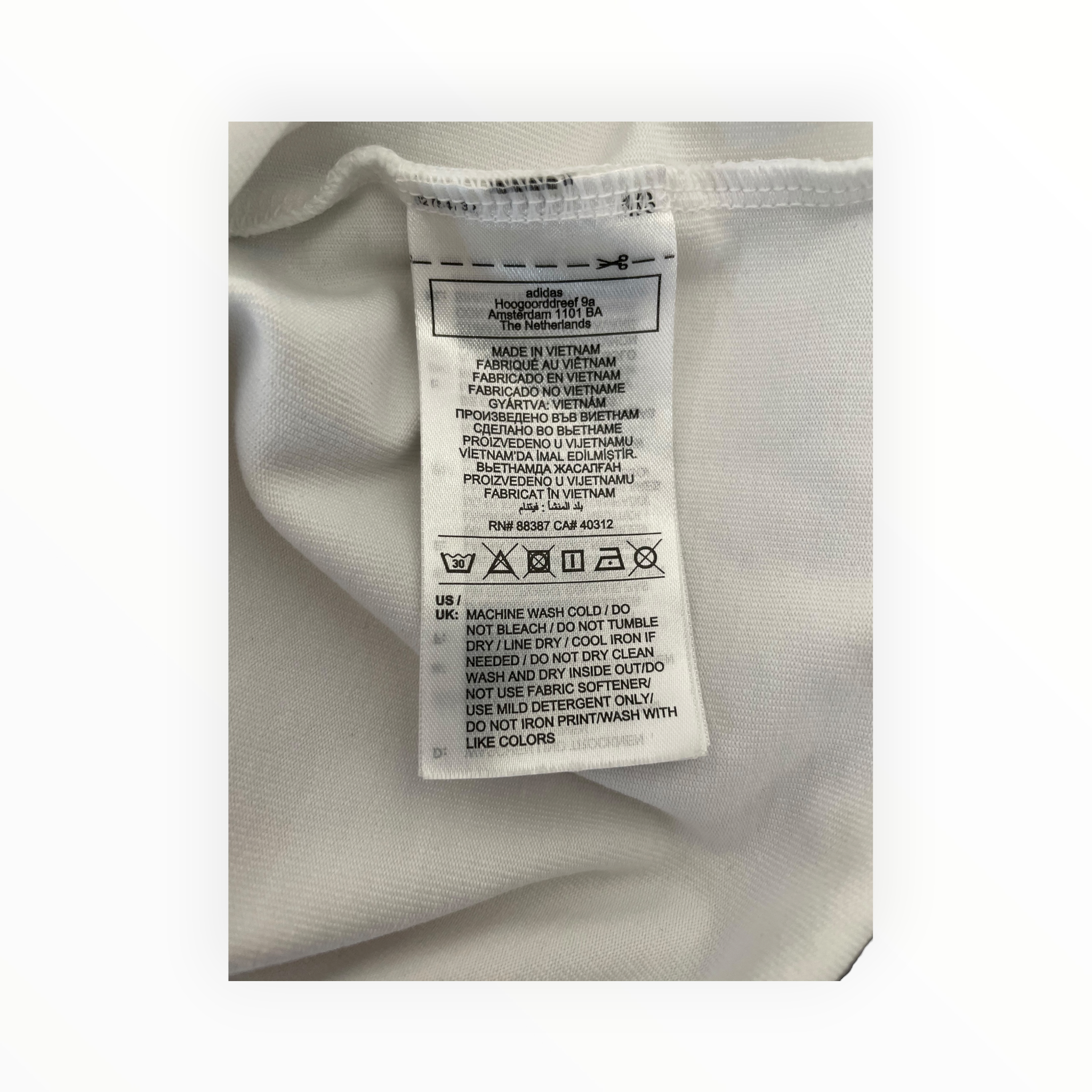 adidas/A BATHING APE/T-Shirt/XL/Cotton/WHT/Monogram/ADIDAS LOGO / STRIPE ON SLEVE view 4