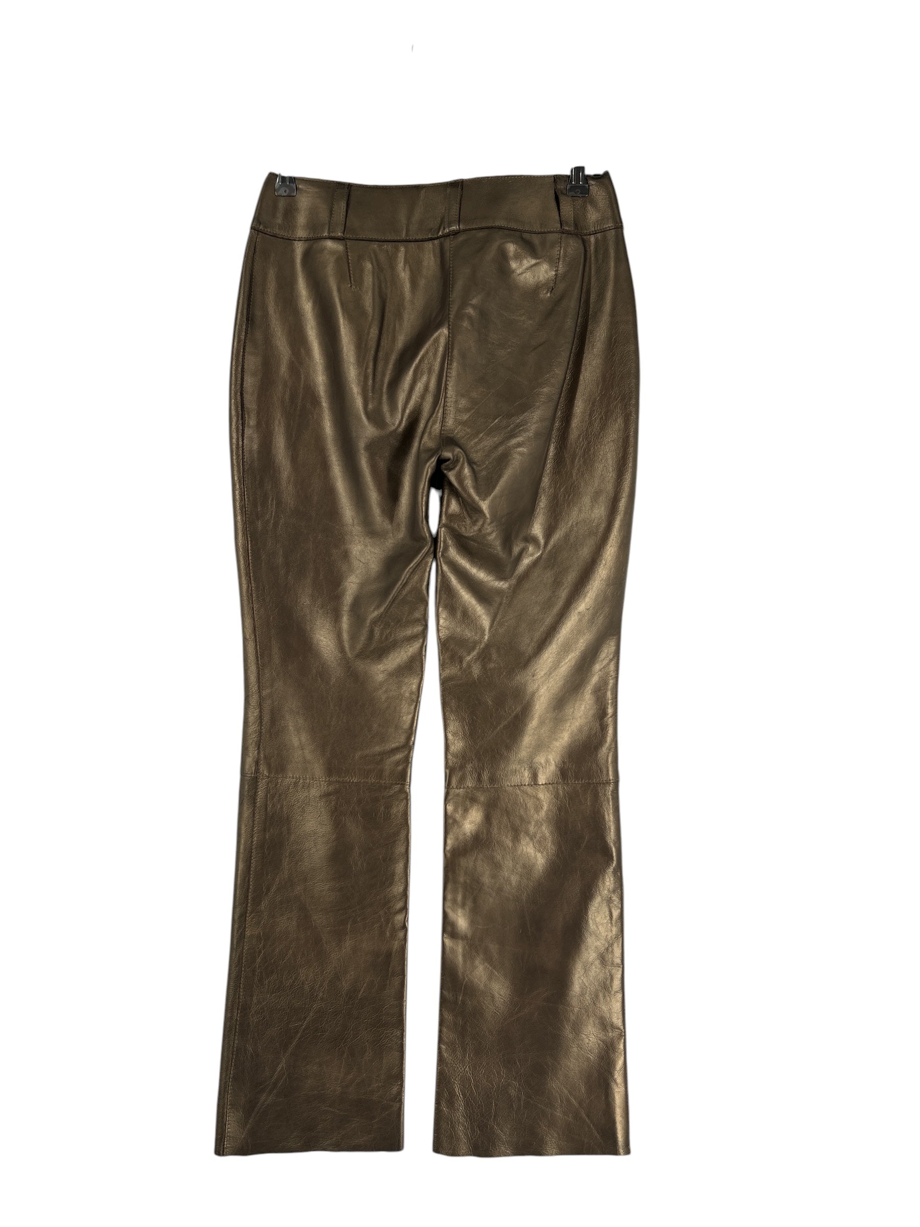 DOLCE&GABBANA/Bootcut Pants/30/Leather/GLD/BRONZE view 2