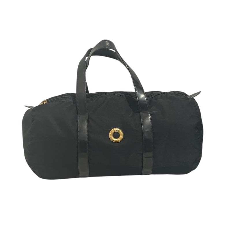 CELINE/Bag/Nylon/BLK/DUFFLE / GOLD RING