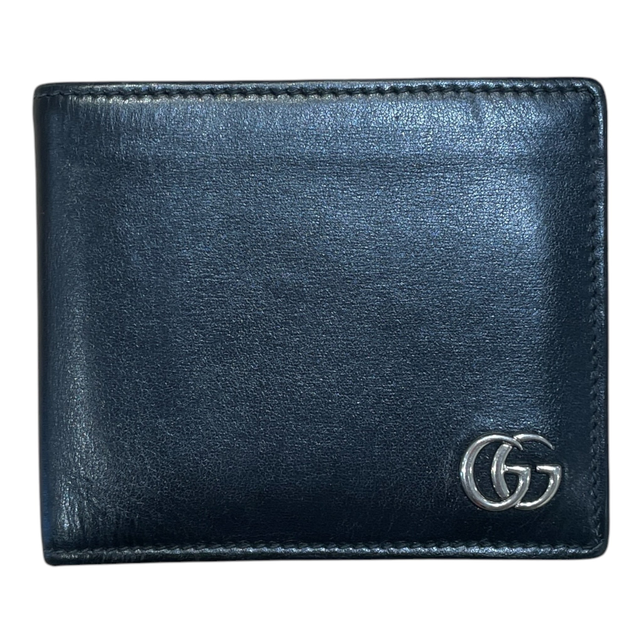 GUCCI/Bifold Wallet/Black/Leather/428725 DJ20T 1000 view 1