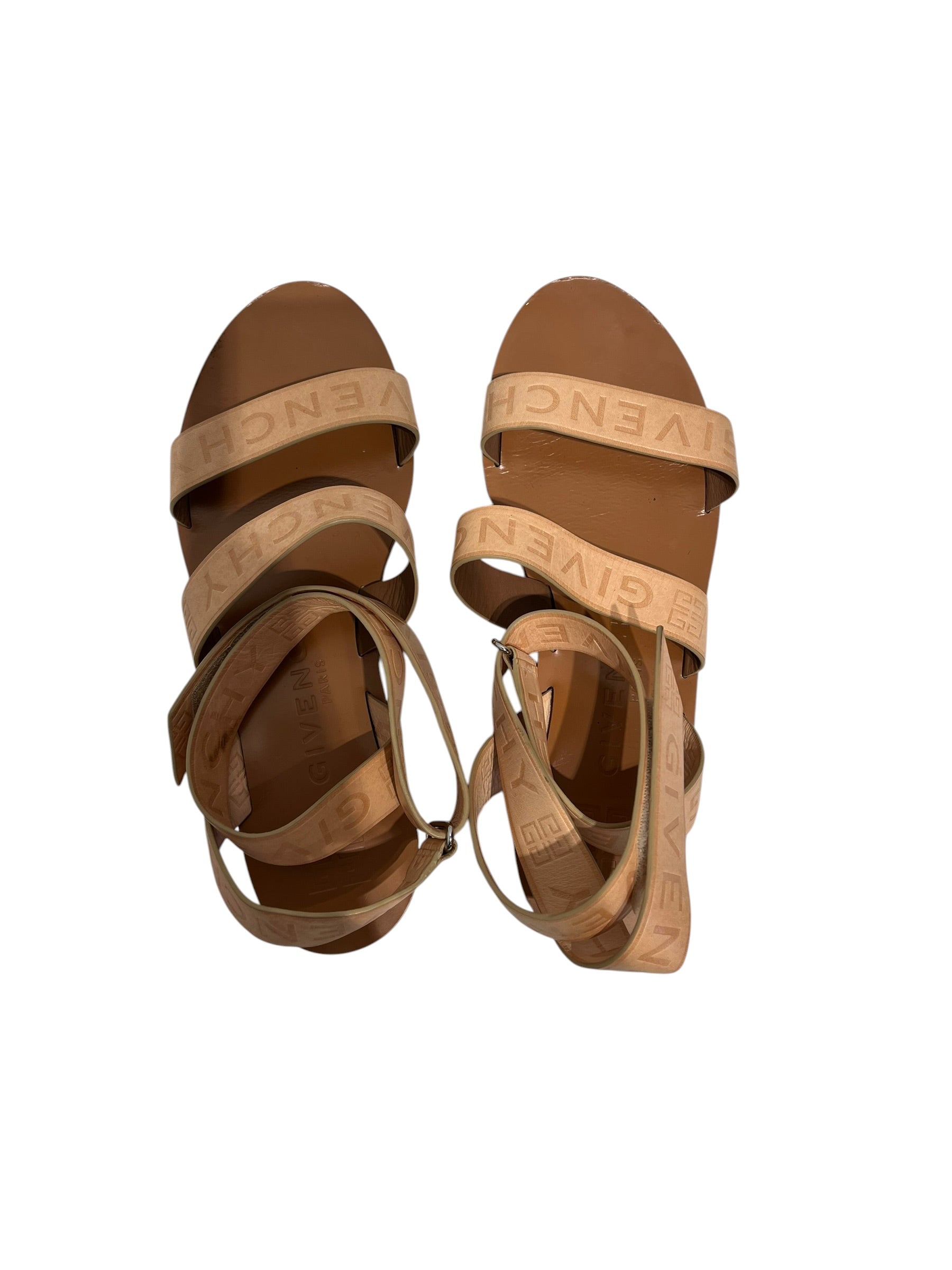 GIVENCHY/Sandals/US 7.5/Leather/BEG/ view 3