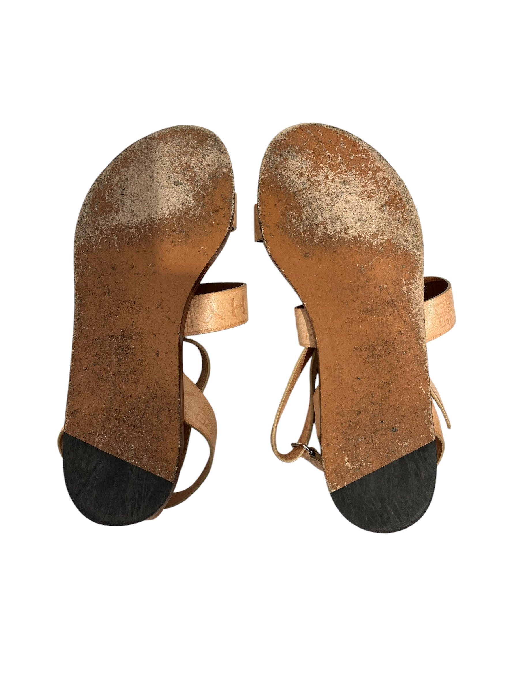 GIVENCHY/Sandals/US 7.5/Leather/BEG/ view 4