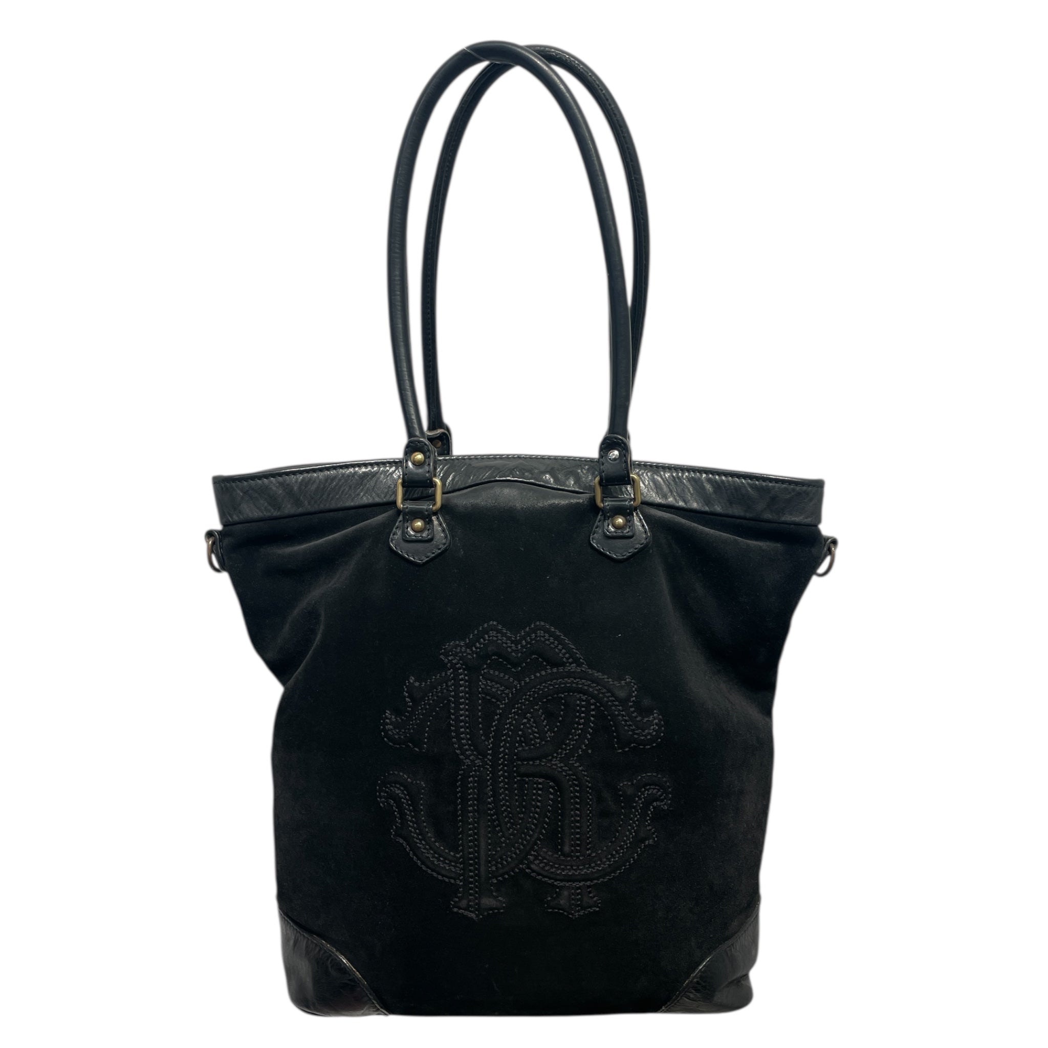 roberto cavalli/Tote Bag/Leather/BLK/ view 1