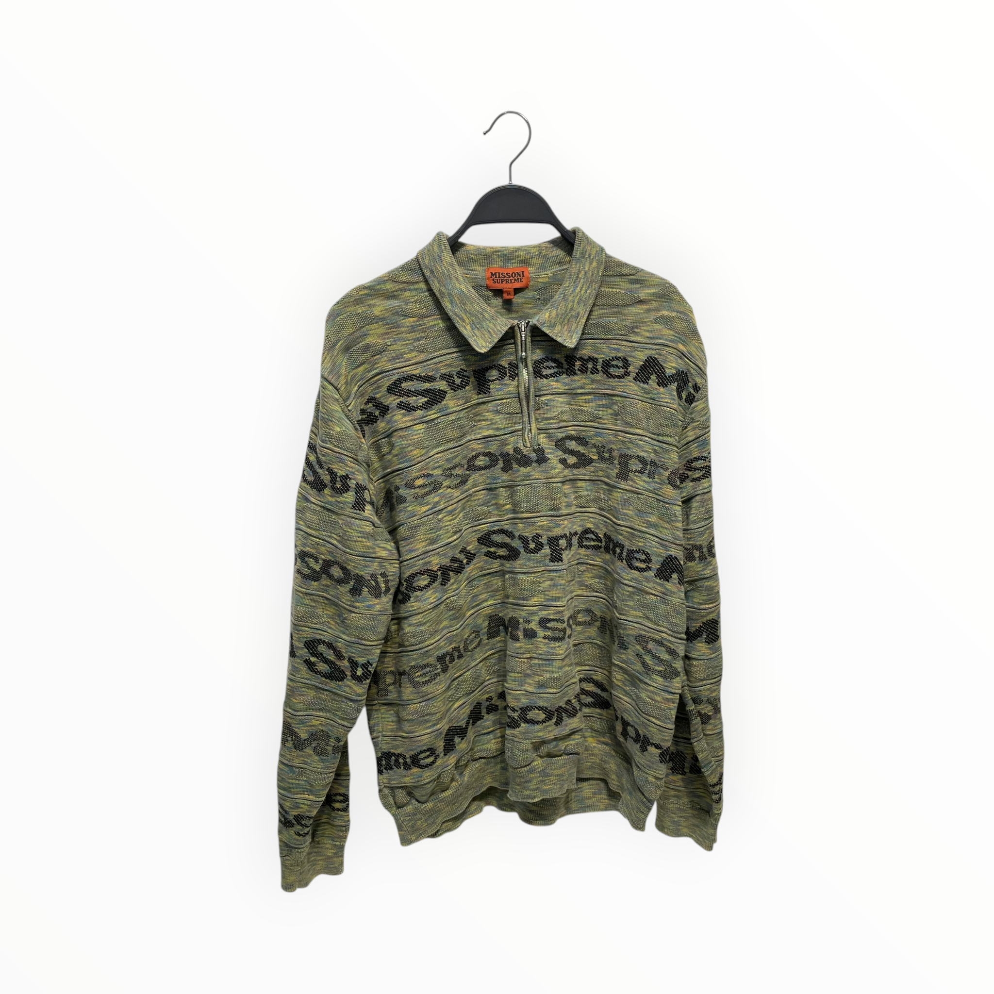 MISSONI/Supreme/Sweater/M/All Over Print/Cotton/MLT/quarter zip view 1