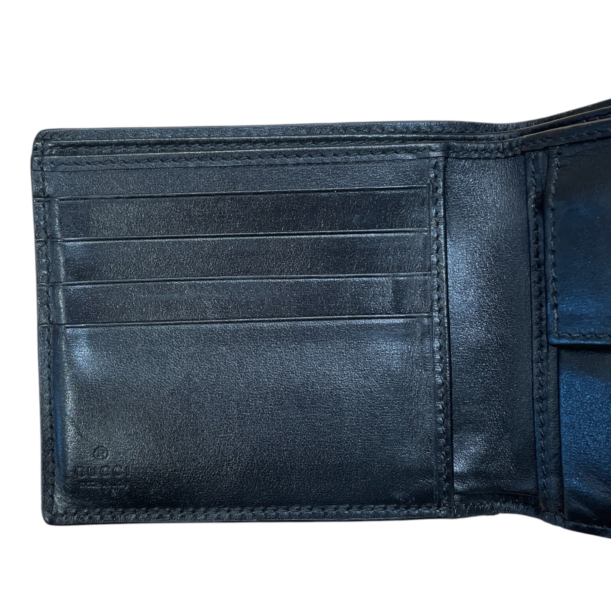 GUCCI/Bifold Wallet/Black/Leather/428725 DJ20T 1000 view 3