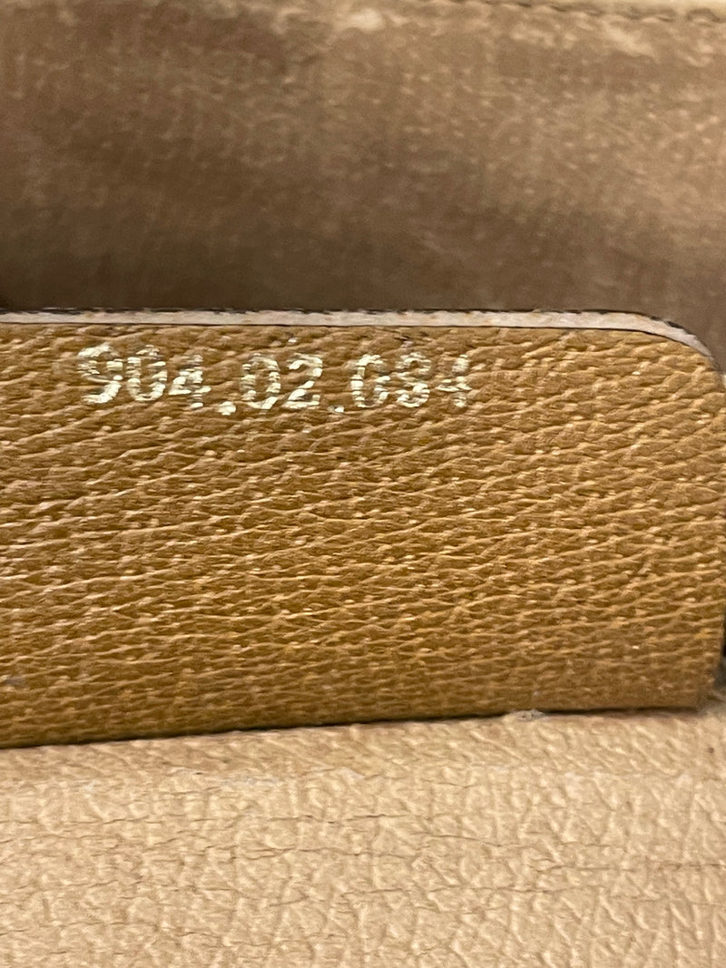 GUCCI/Cross Body Bag/Monogram/Leather/CRM/CANVAS BAG