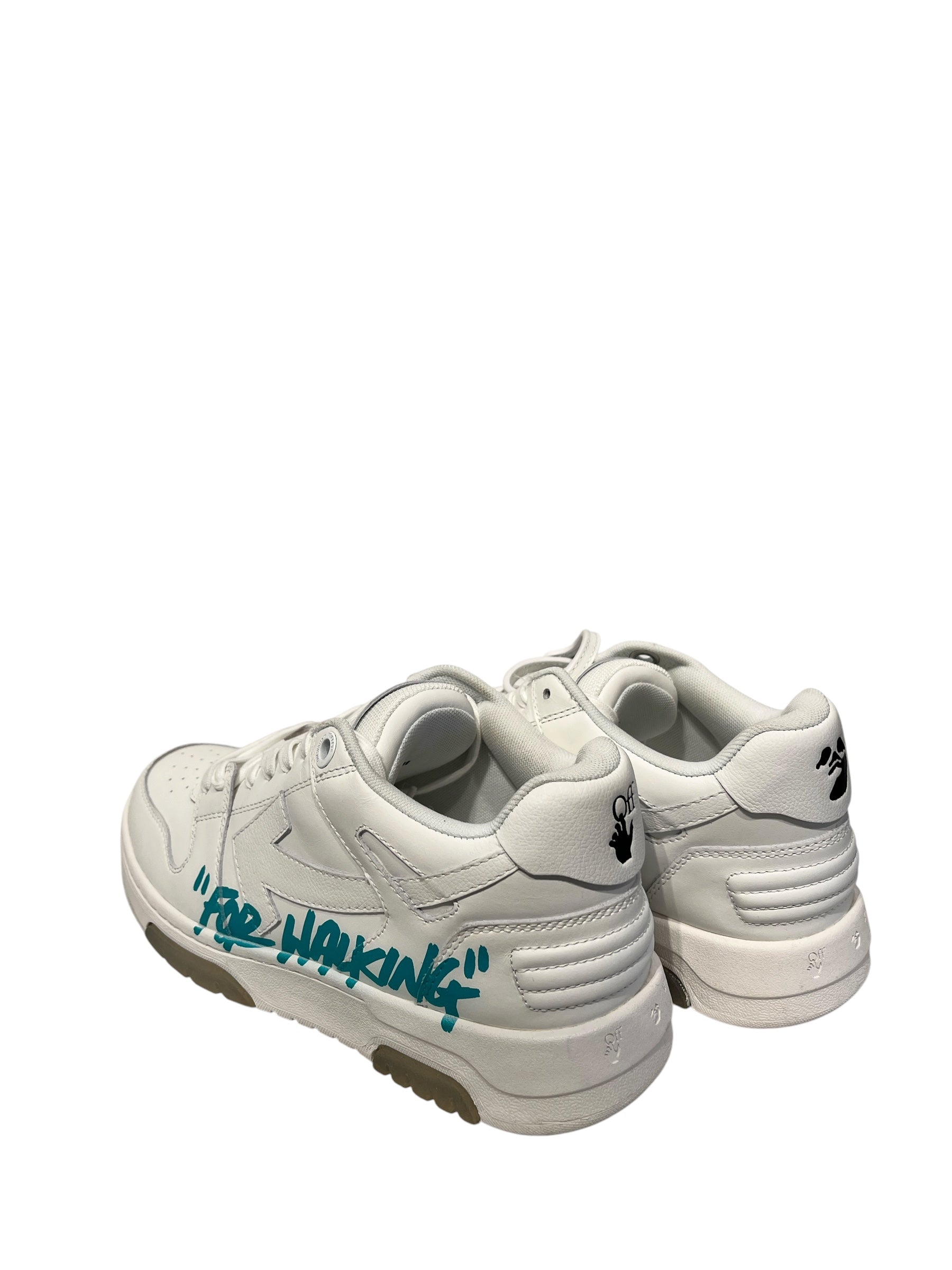 OFF-WHITE/Low-Sneakers/EU 40/Leather/WHT/Plain-Toe/blue "for walking" view 2