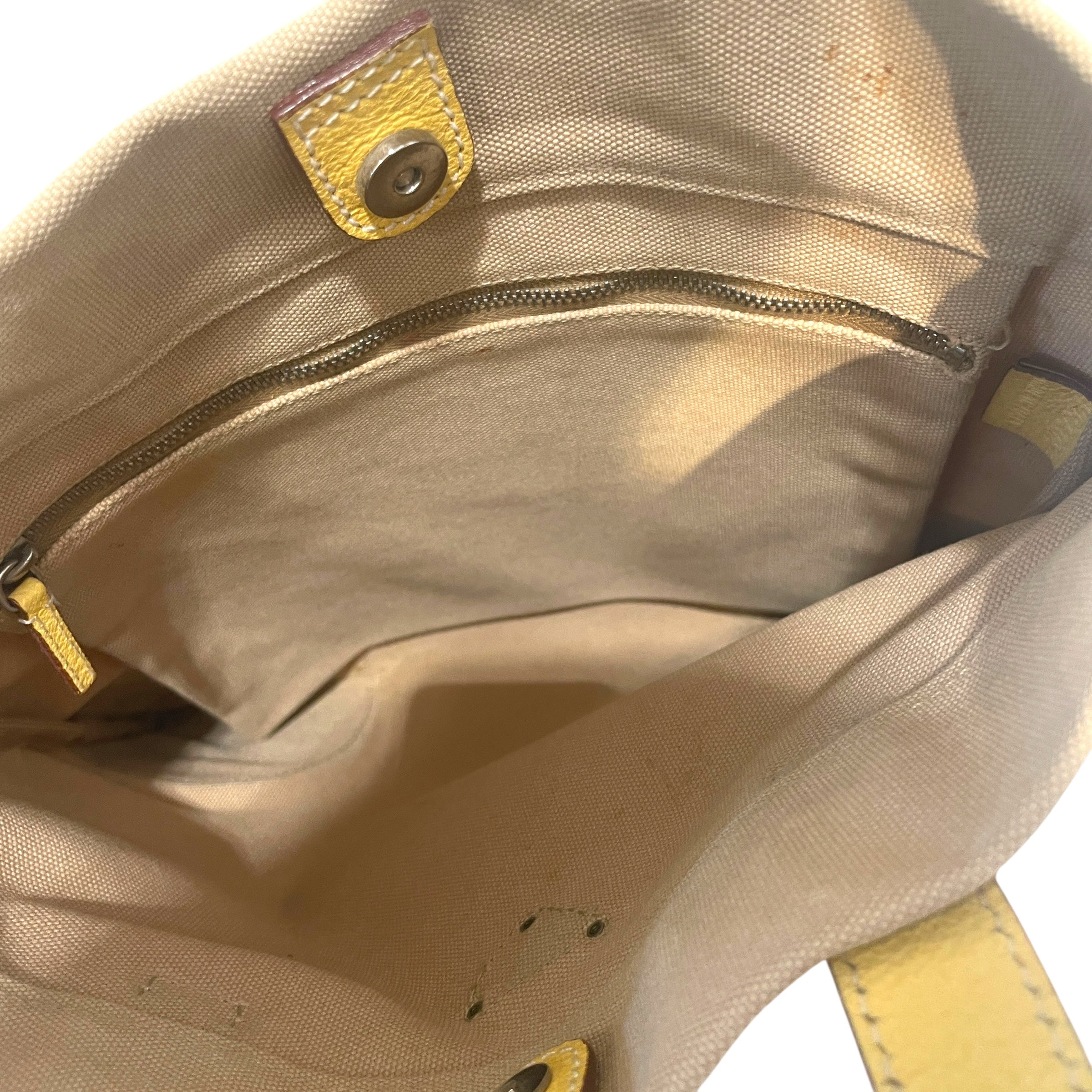 PRADA/Hand Bag/Cotton/CRM/Cinghiale Trimmed Canapa Tote view 5