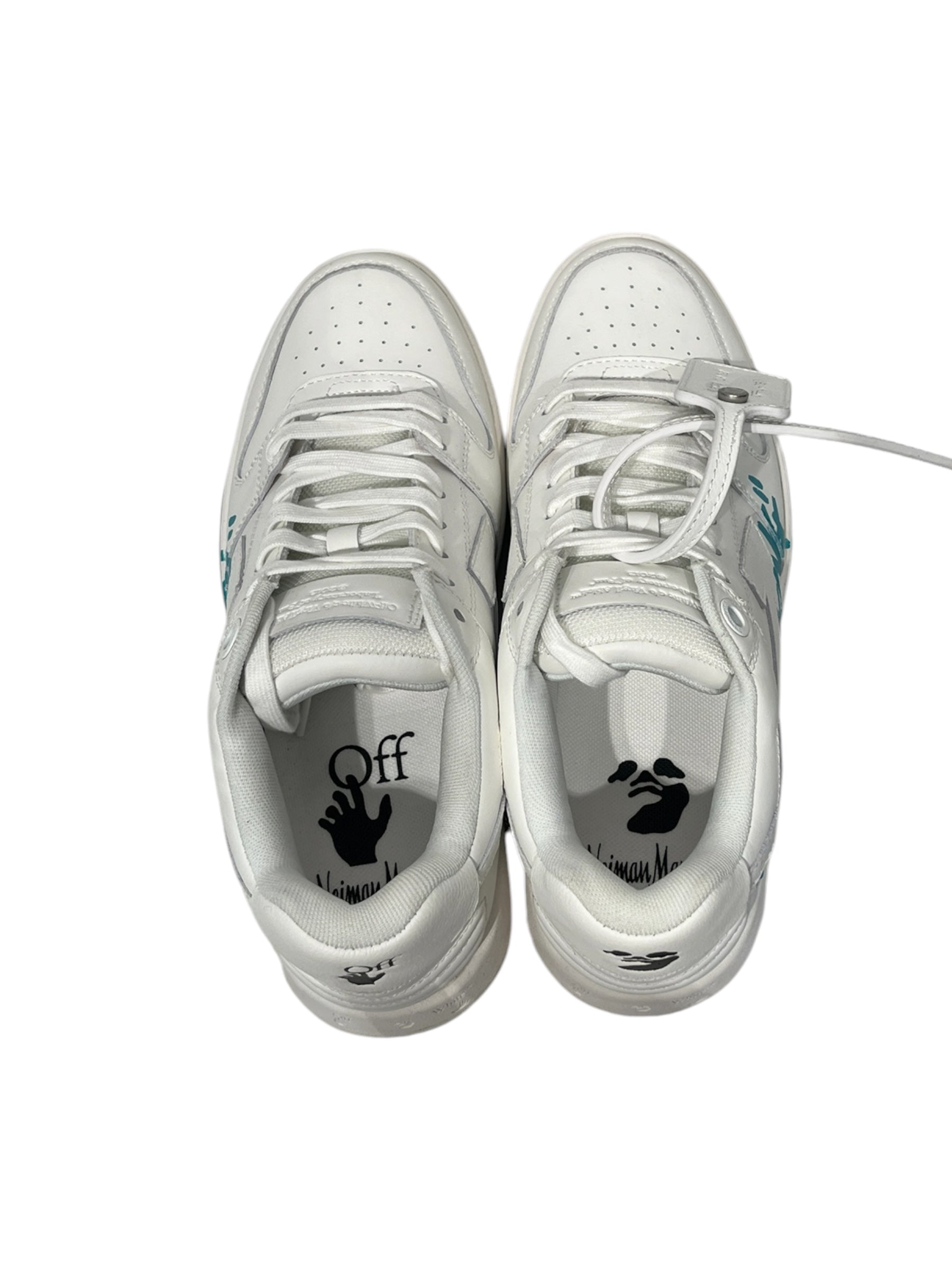 OFF-WHITE/Low-Sneakers/EU 40/Leather/WHT/Plain-Toe/blue "for walking" view 3