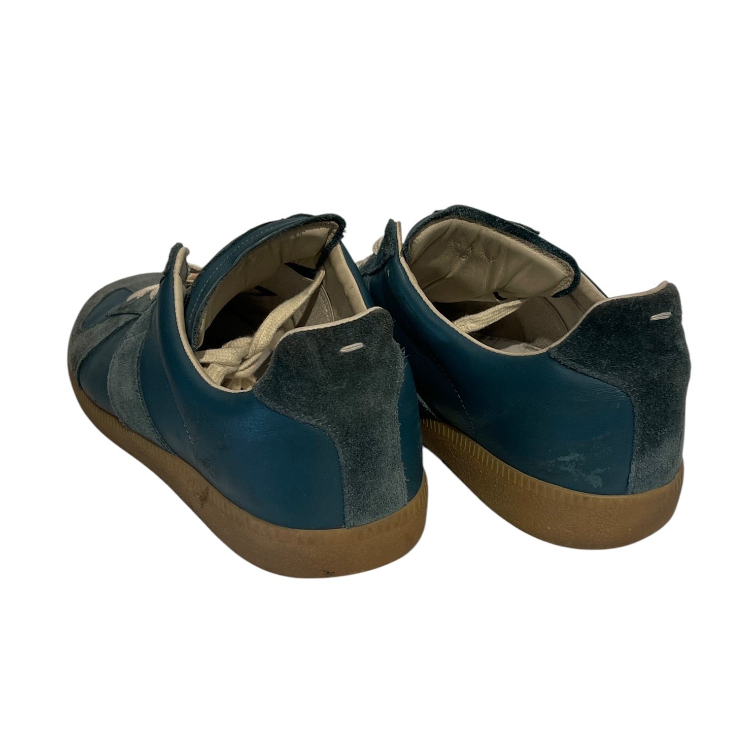Maison Margiela/Low-Sneakers/EU 46/Suede/BLU/Replica view 2