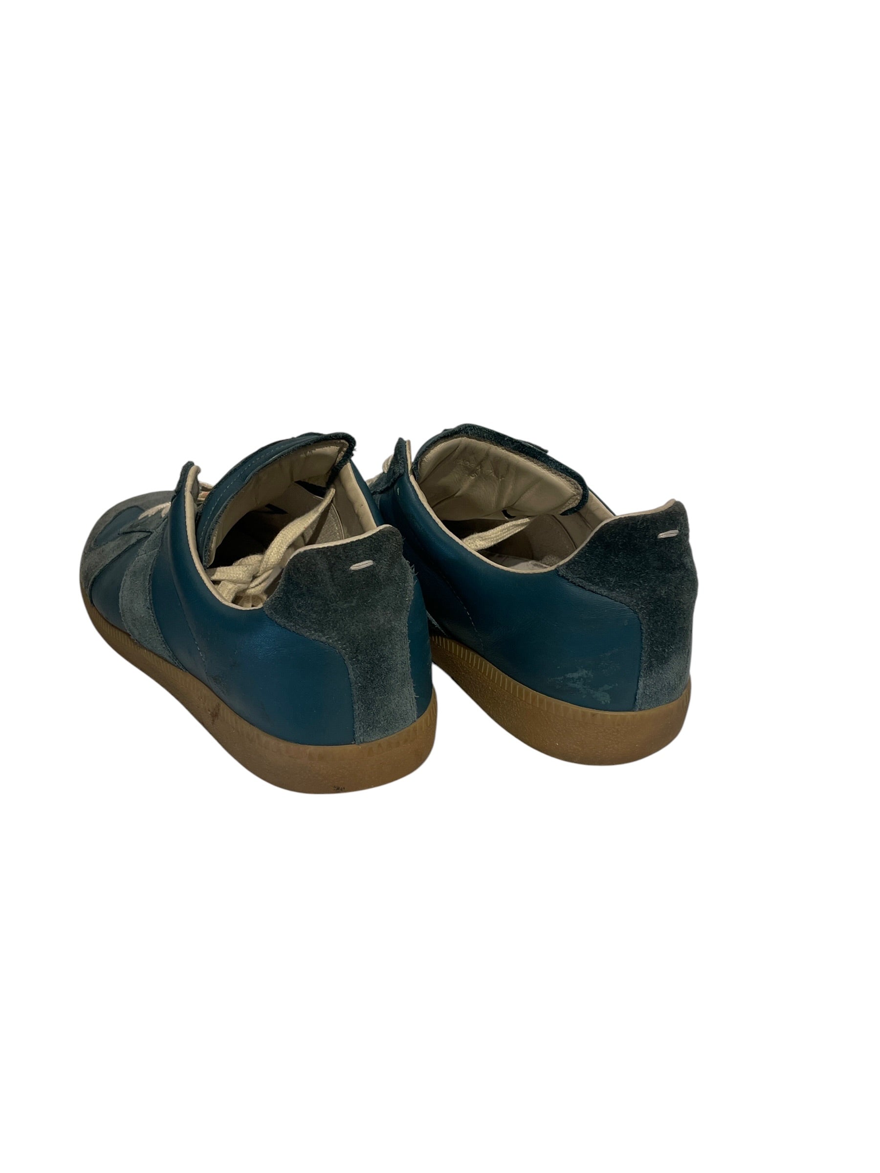 Maison Margiela/Low-Sneakers/EU 46/Suede/BLU/Replica view 2