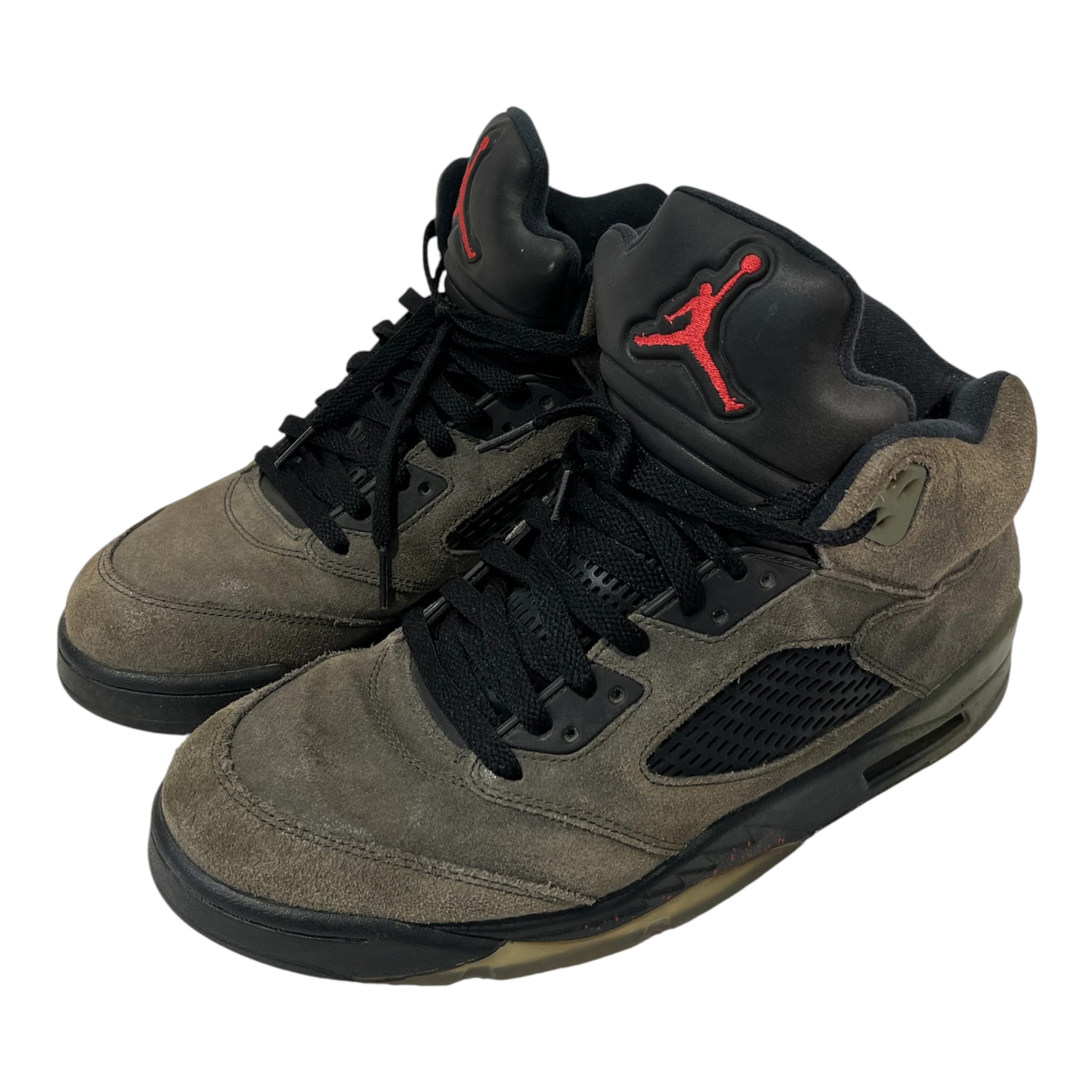 NIKE/Hi-Sneakers/US 10.5/Suede/KHK/U-Tip/626971-350 jordan 5 fear pack view 1