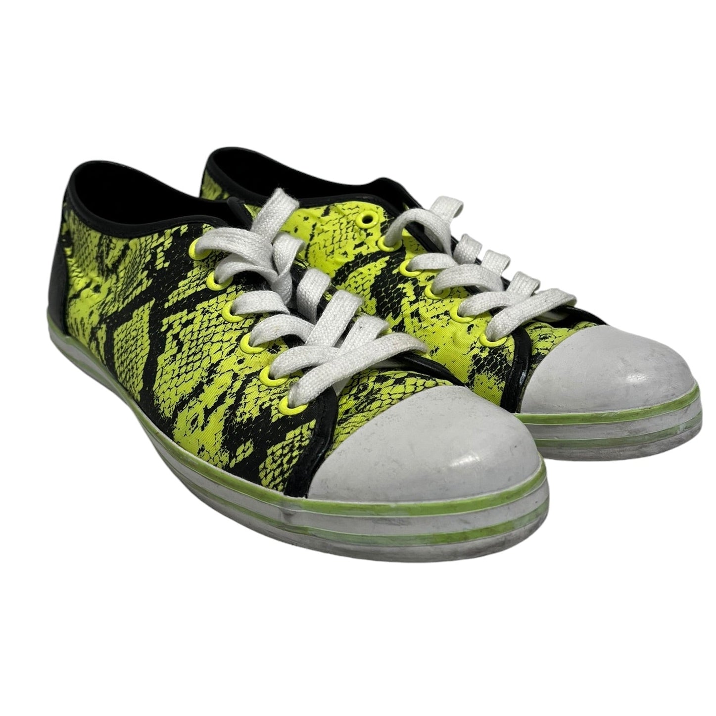 Just cavalli/Low-Sneakers/US 7.5/Animal Pattern/Nylon/YEL/SNAKE SKIN SNEAKER view 1