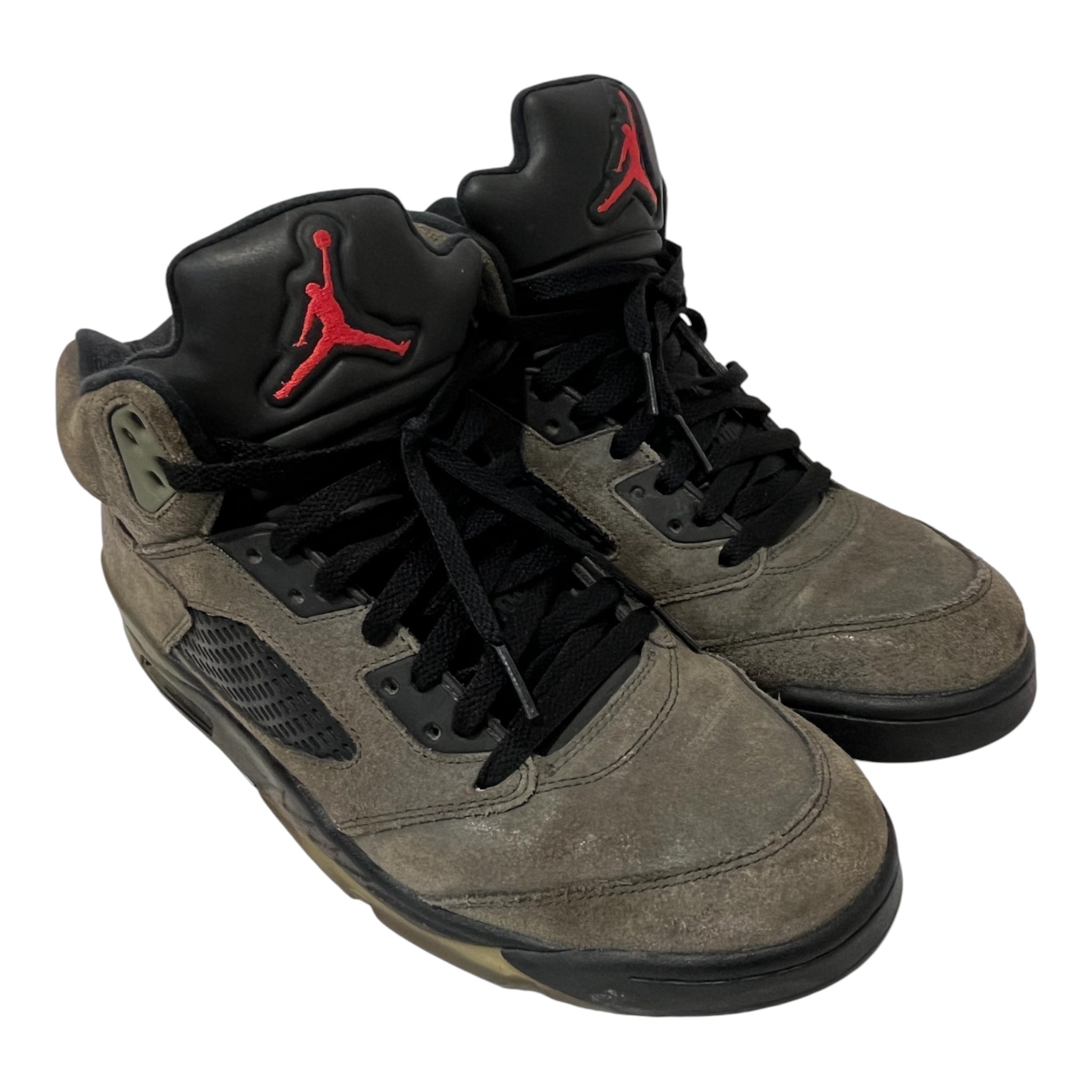 NIKE/Hi-Sneakers/US 10.5/Suede/KHK/U-Tip/626971-350 jordan 5 fear pack view 6