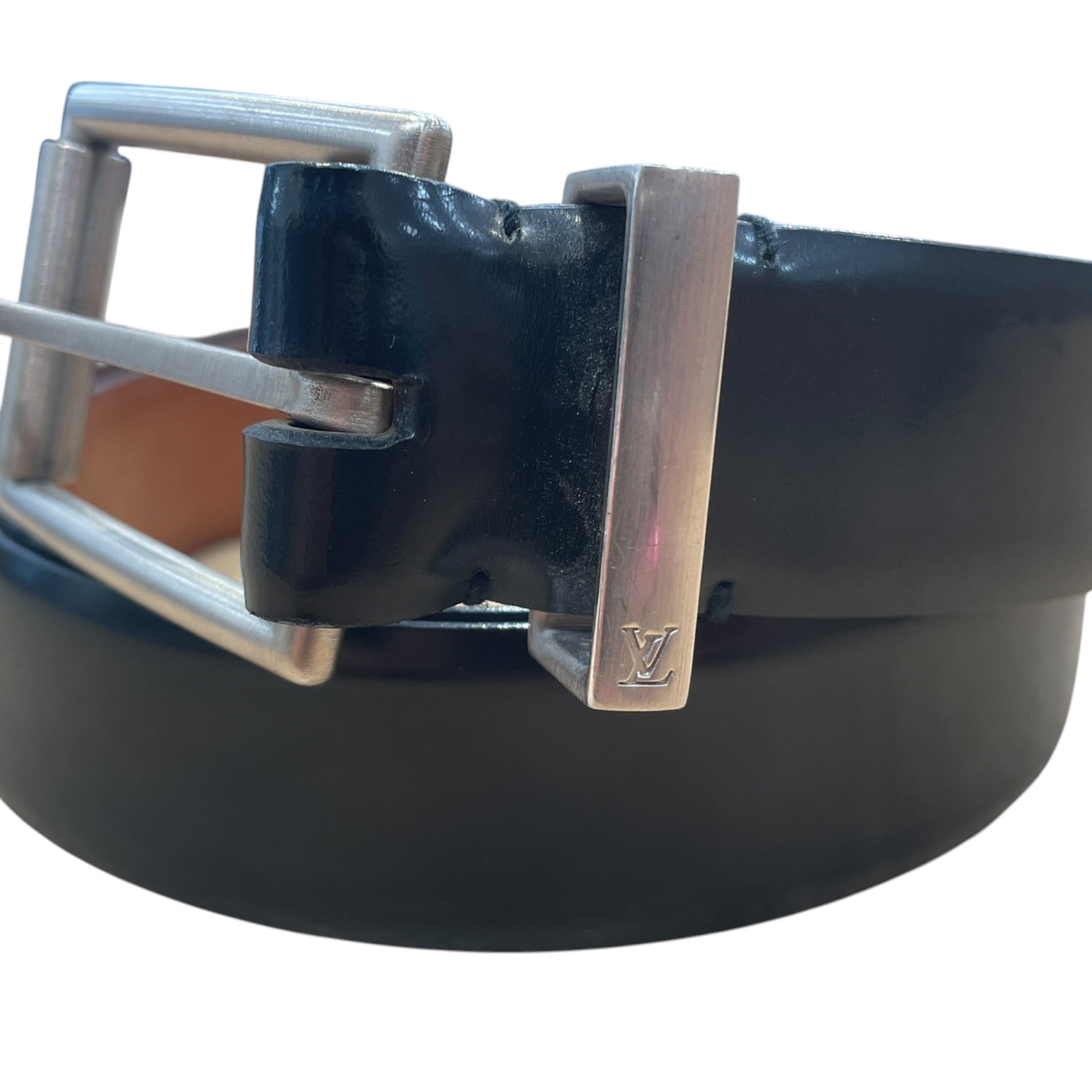LOUIS VUITTON/Belt/Black/Leather/ view 2